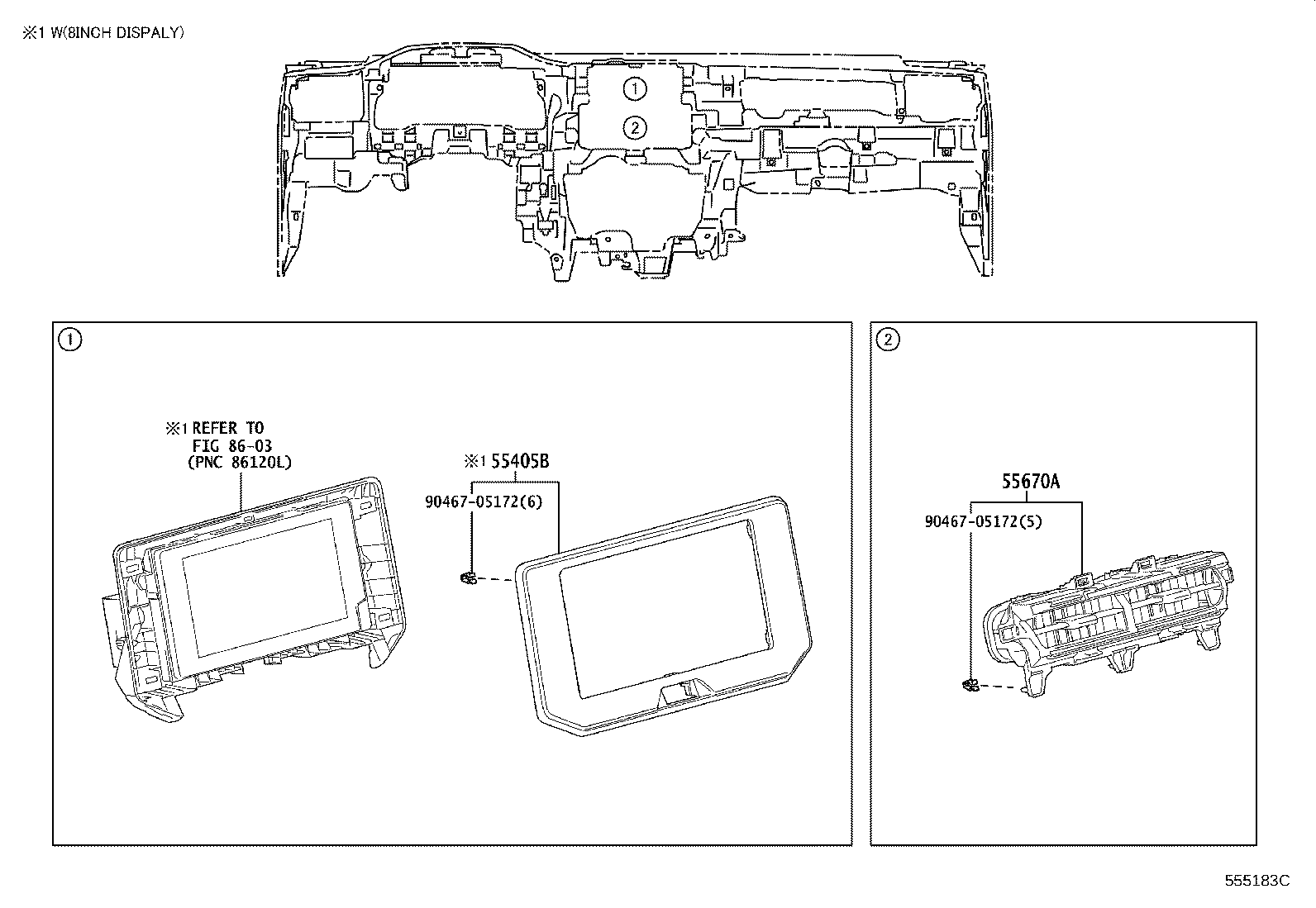 55349-0R040 CUSHION, INSTRUMENT PANEL product image