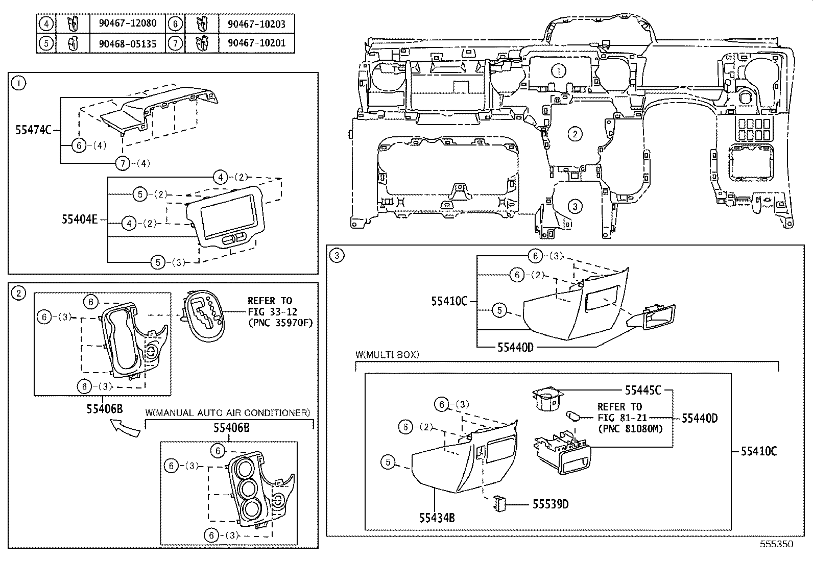 55302-52180-E0 PANEL SUB-ASSY, INSTRUMENT, UPPER product image