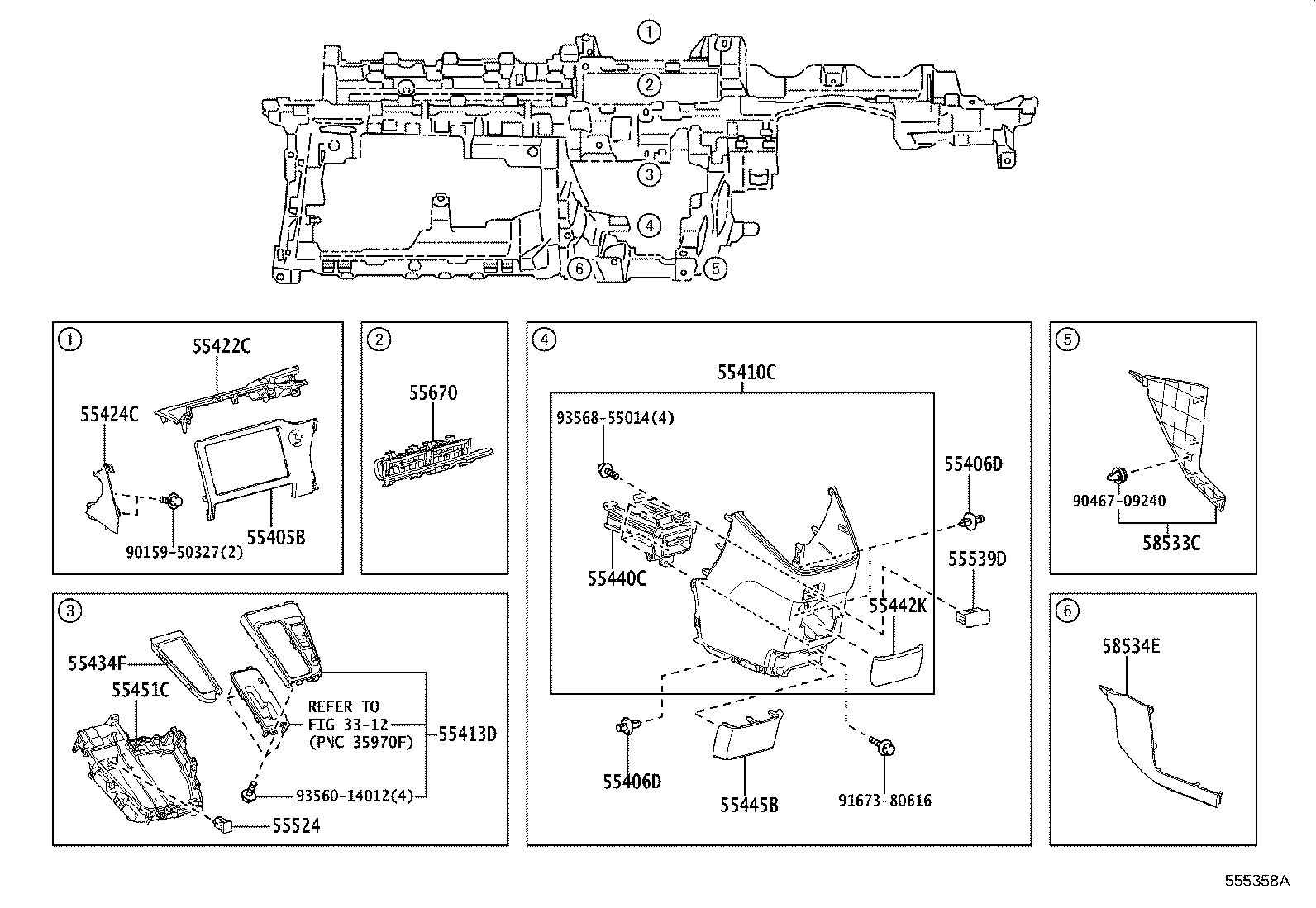 55302-V1010-C0 PANEL SUB-ASSY, INSTRUMENT, UPPER product image
