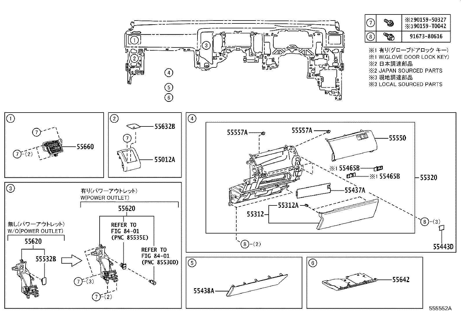 55944-26060 PANEL SUB-ASSY, INSTRUMENT CLUSTER FINISH, CENTER product image