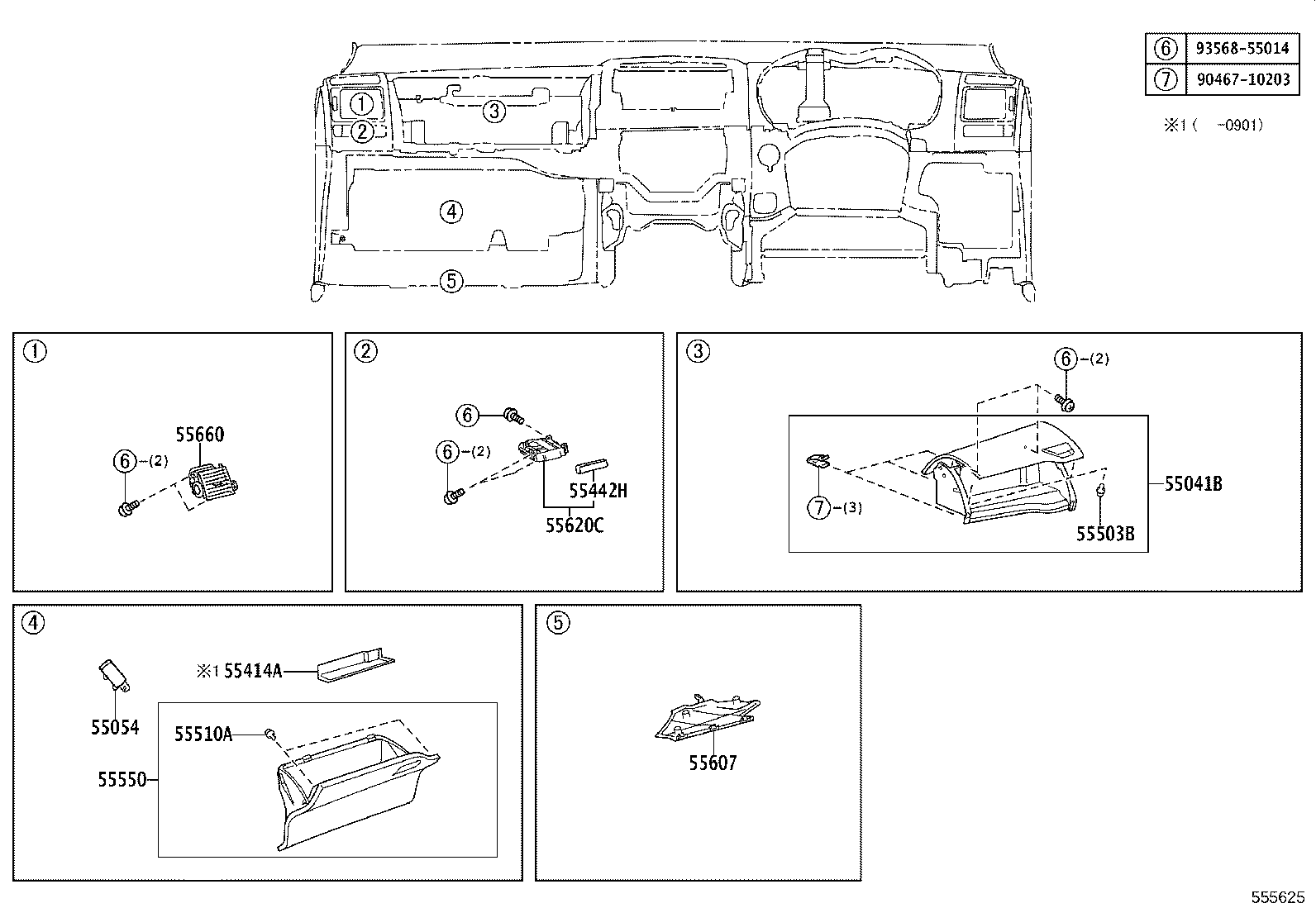 55302-12080-B2 PANEL SUB-ASSY, INSTRUMENT, UPPER product image