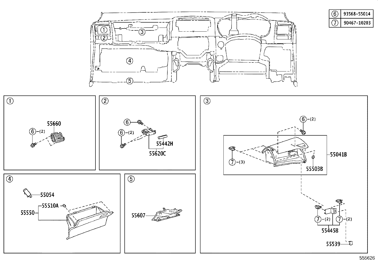 55302-12080-B2 PANEL SUB-ASSY, INSTRUMENT, UPPER product image