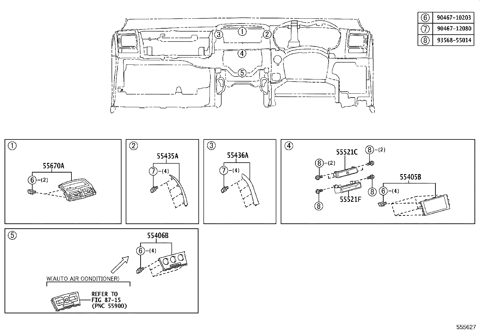 55302-12160-E1 PANEL SUB-ASSY, INSTRUMENT, UPPER product image