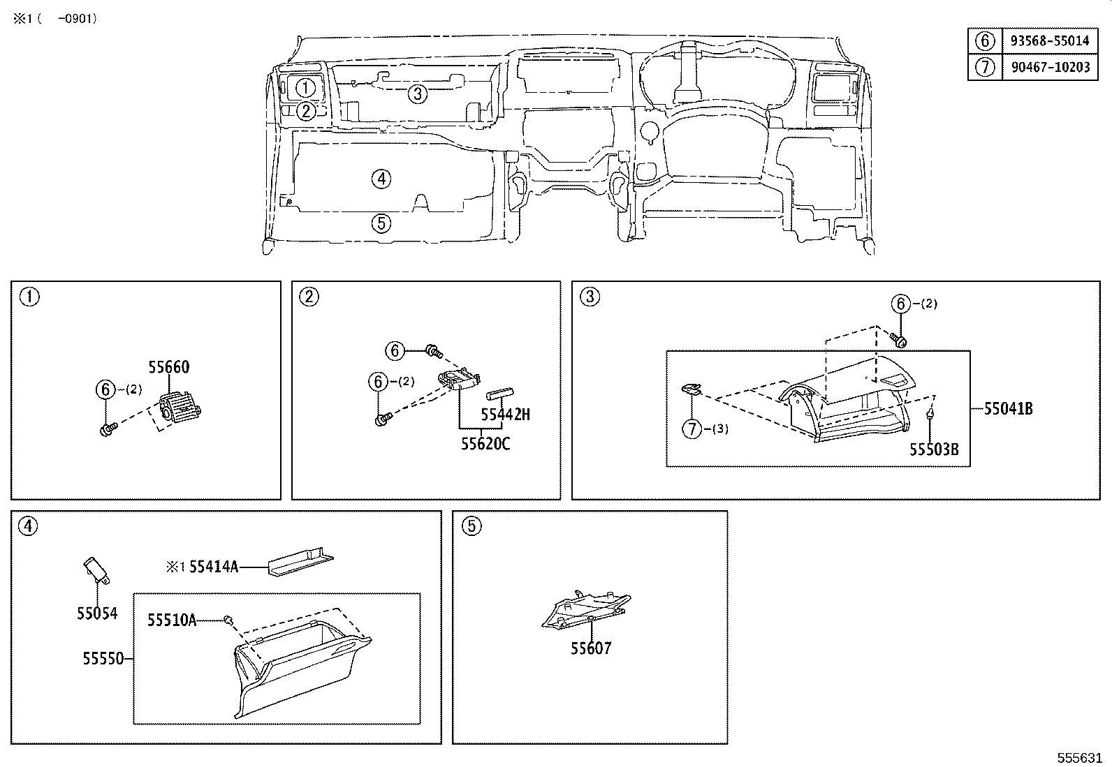 55302-12160-E1 PANEL SUB-ASSY, INSTRUMENT, UPPER product image