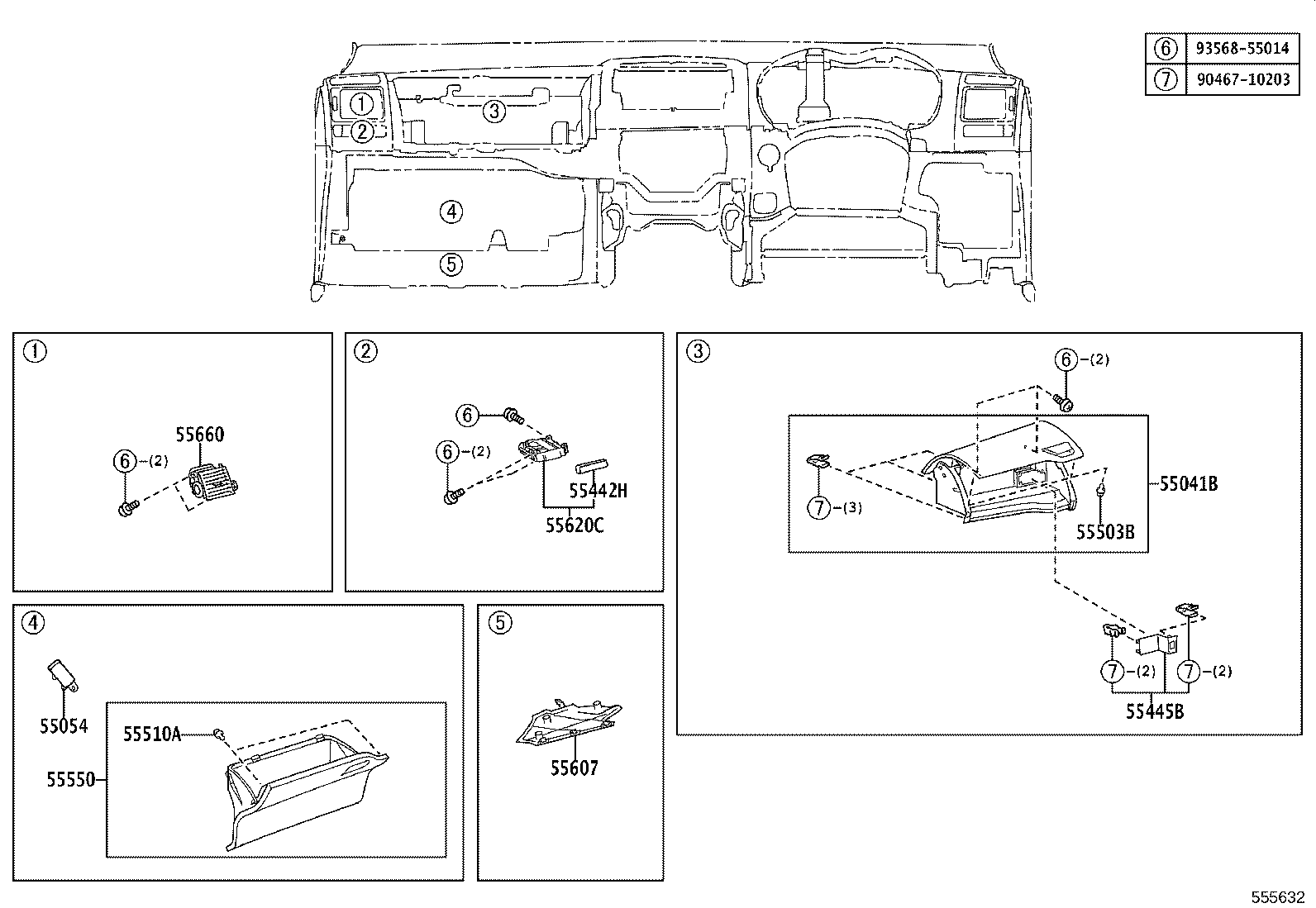 55302-12160-E1 PANEL SUB-ASSY, INSTRUMENT, UPPER product image