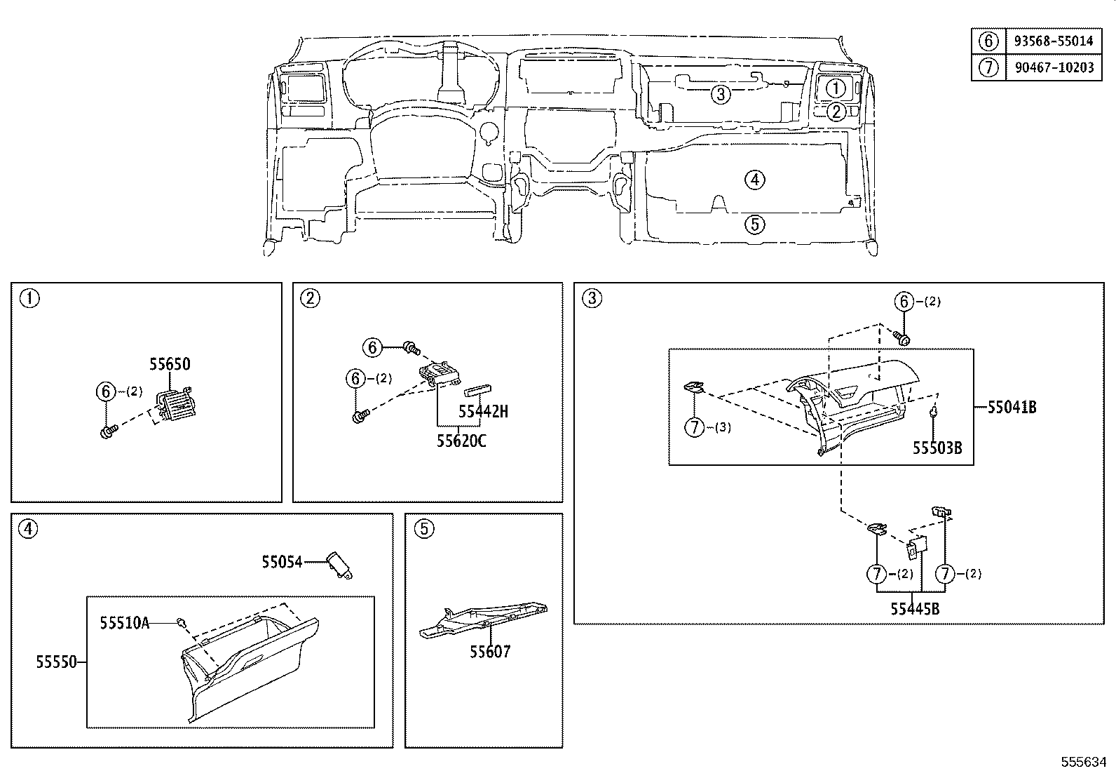 55302-12160-E1 PANEL SUB-ASSY, INSTRUMENT, UPPER product image
