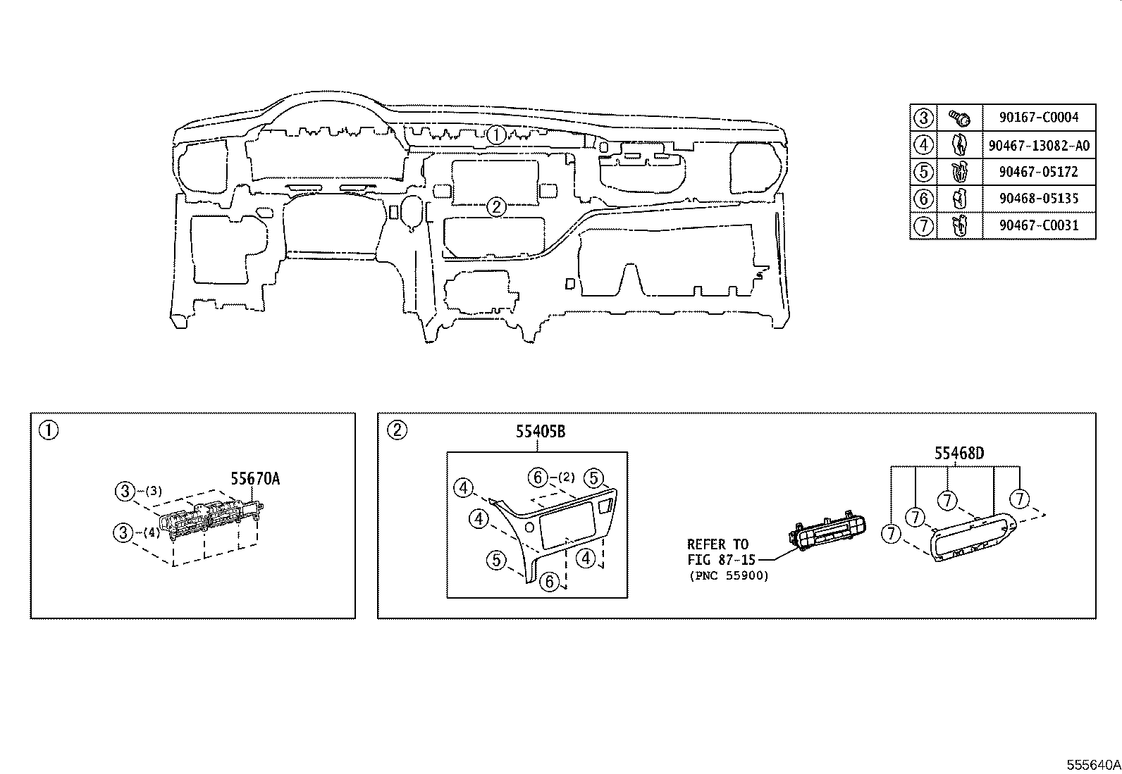 55302-02610-C1 PANEL SUB-ASSY, INSTRUMENT, UPPER product image