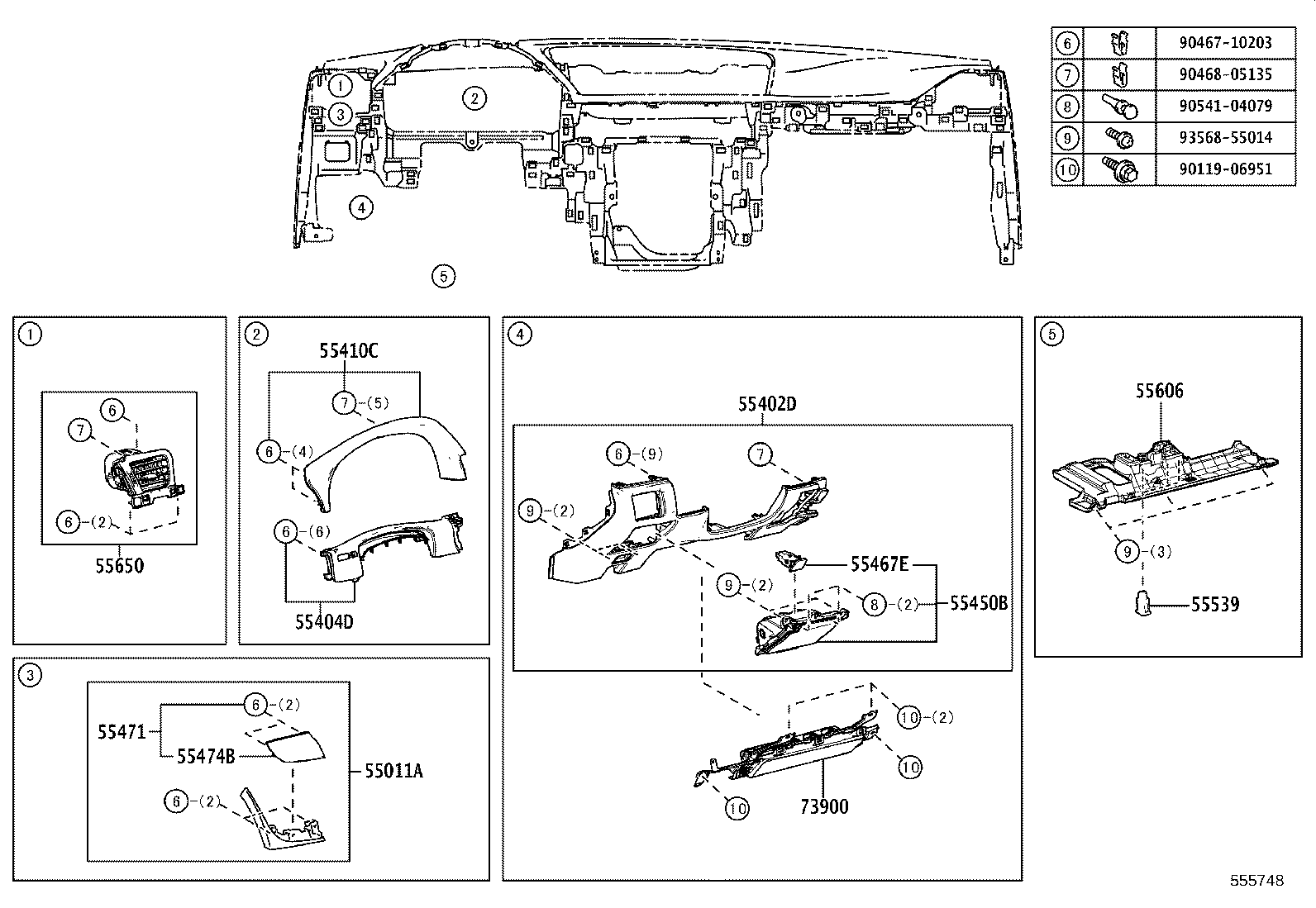 55302-30170-C3 PANEL SUB-ASSY, INSTRUMENT, UPPER product image