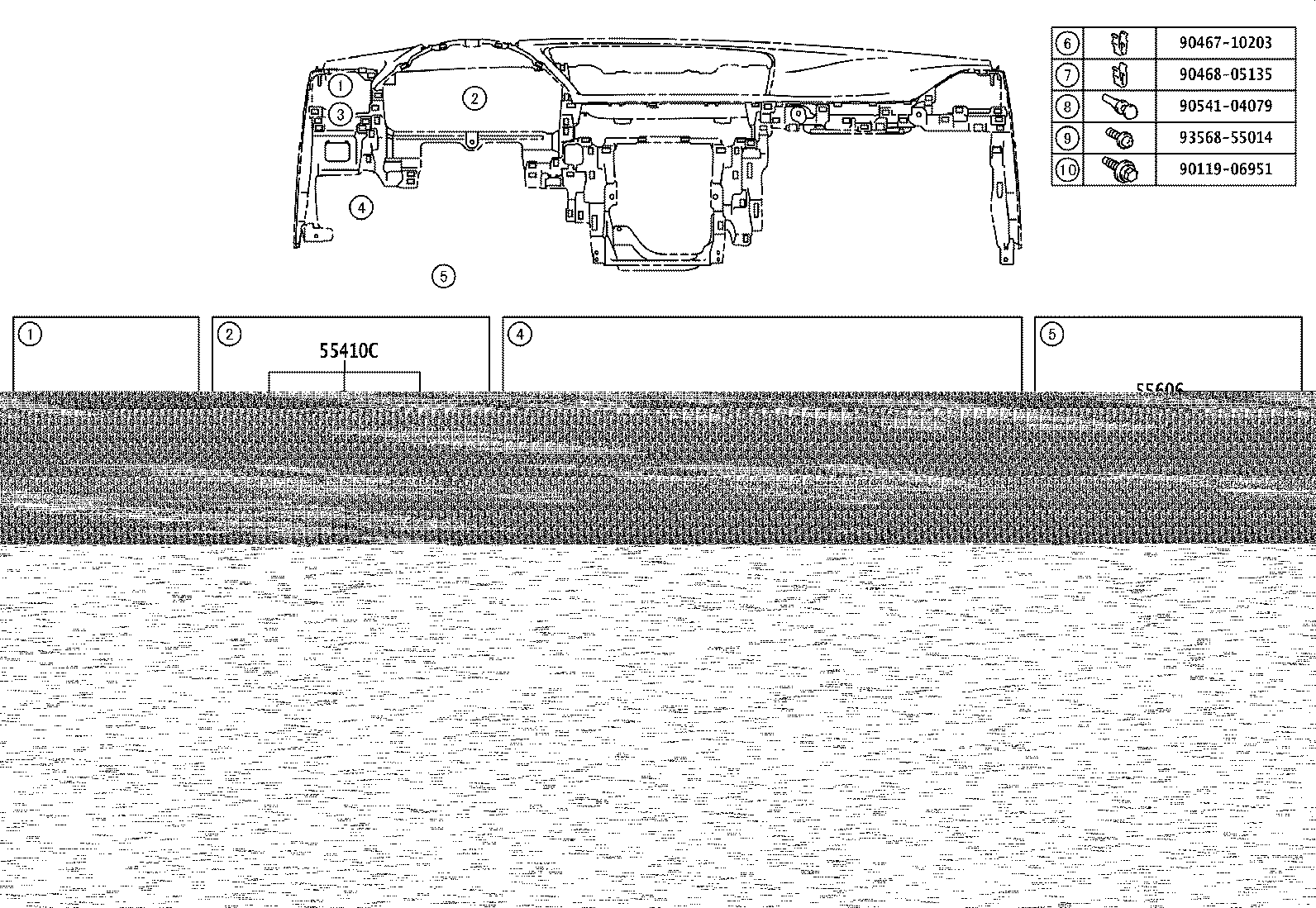 55302-30170-C3 PANEL SUB-ASSY, INSTRUMENT, UPPER product image