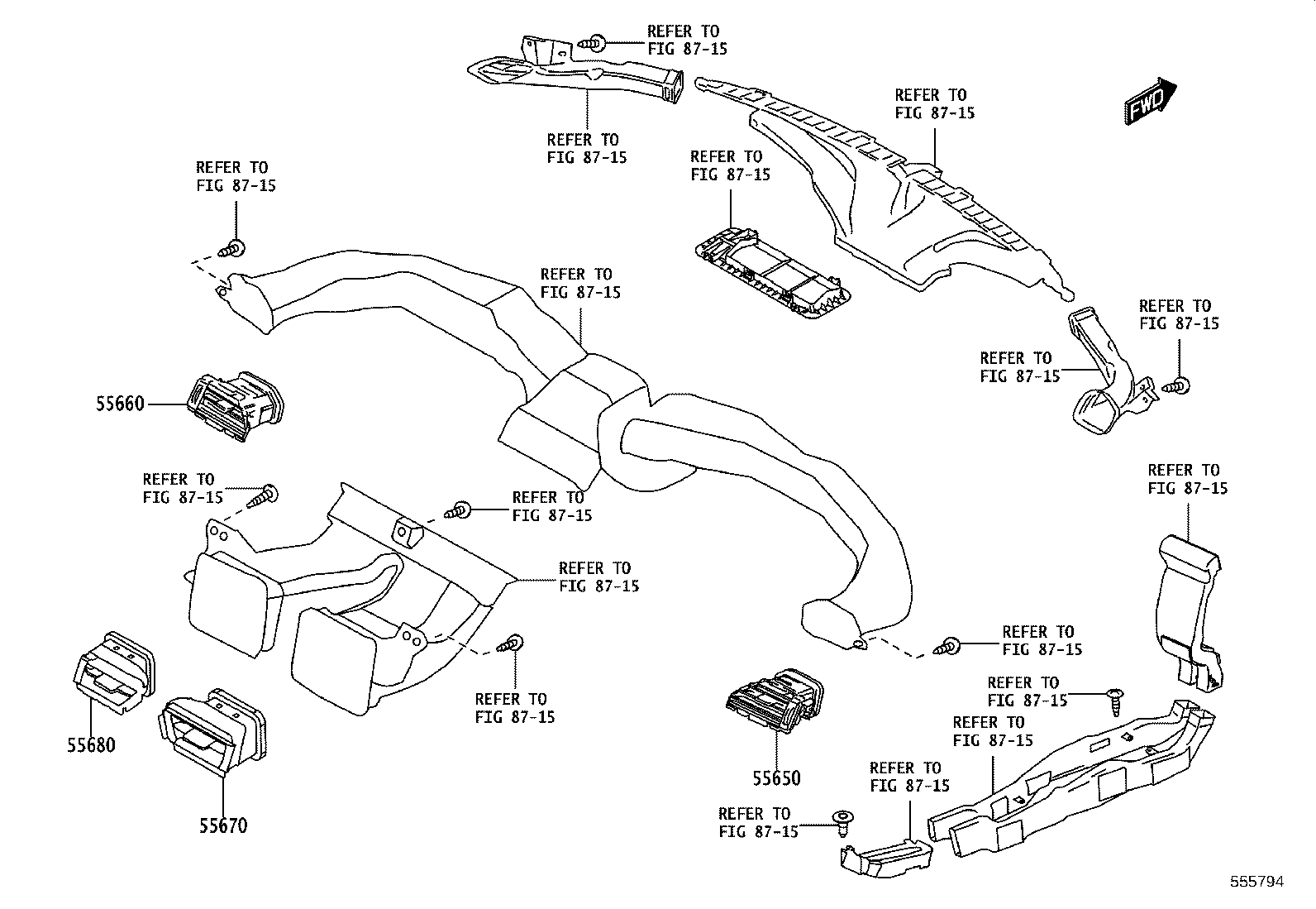 55302-WC009 PANEL SUB-ASSY, INSTRUMENT, UPPER product image