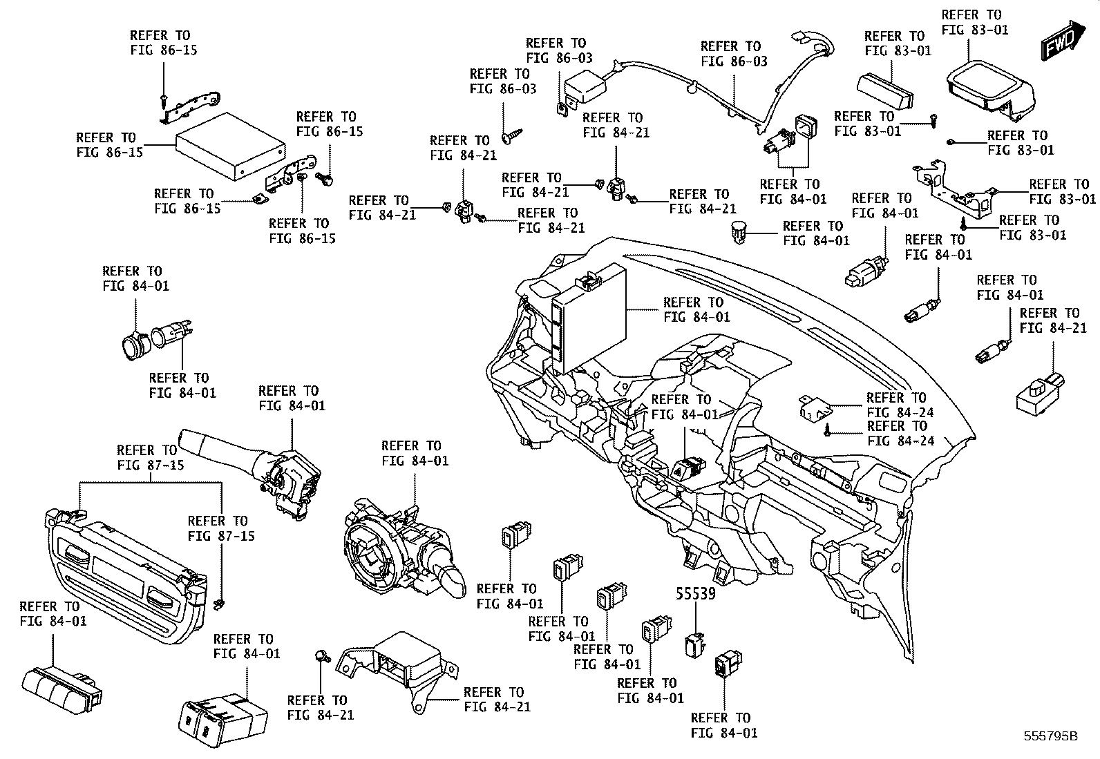 55302-WC009 PANEL SUB-ASSY, INSTRUMENT, UPPER product image