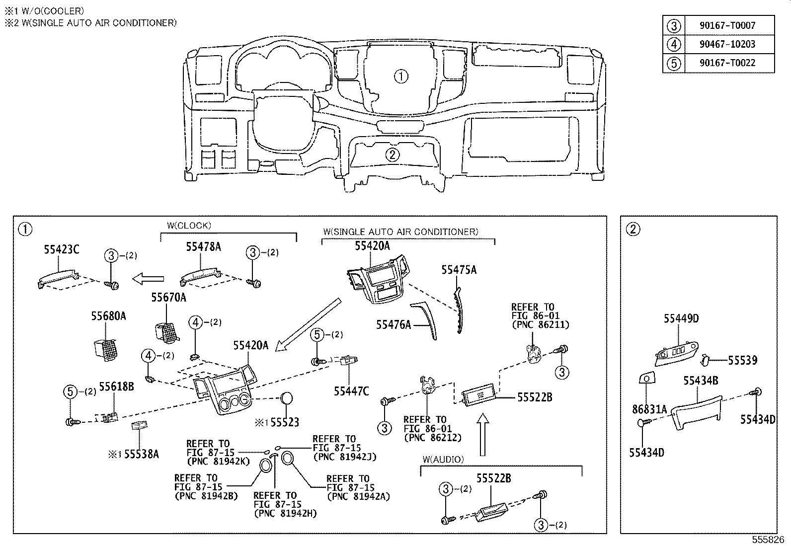 55302-0K210-B0 PANEL SUB-ASSY, INSTRUMENT, UPPER product image