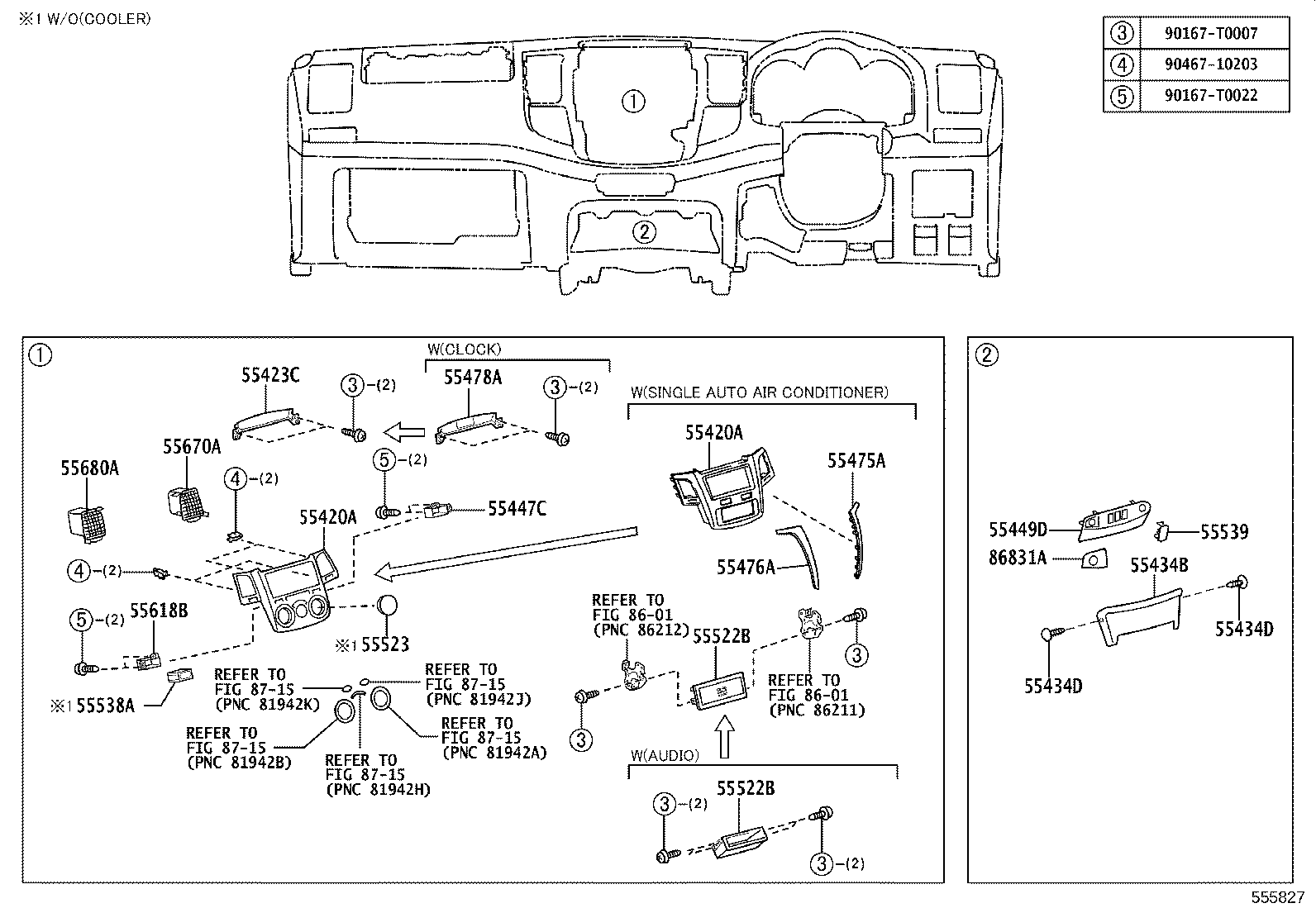 55302-0K210-B0 PANEL SUB-ASSY, INSTRUMENT, UPPER product image