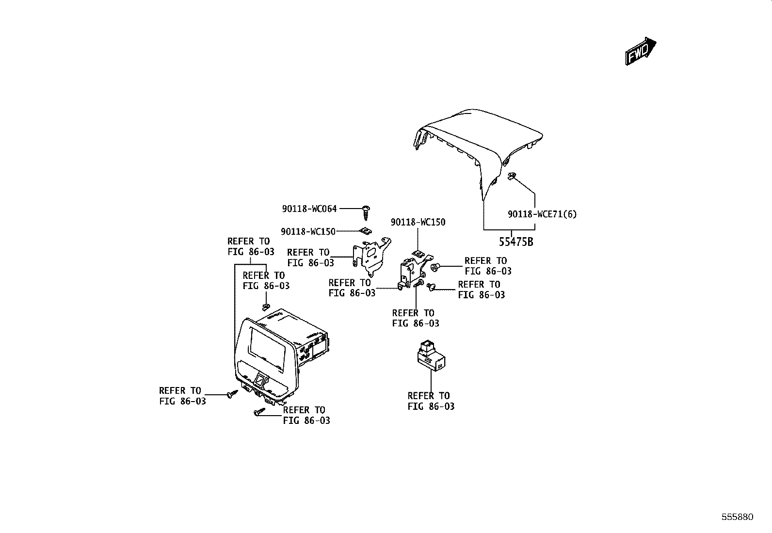55302-WC010 PANEL SUB-ASSY, INSTRUMENT, UPPER product image