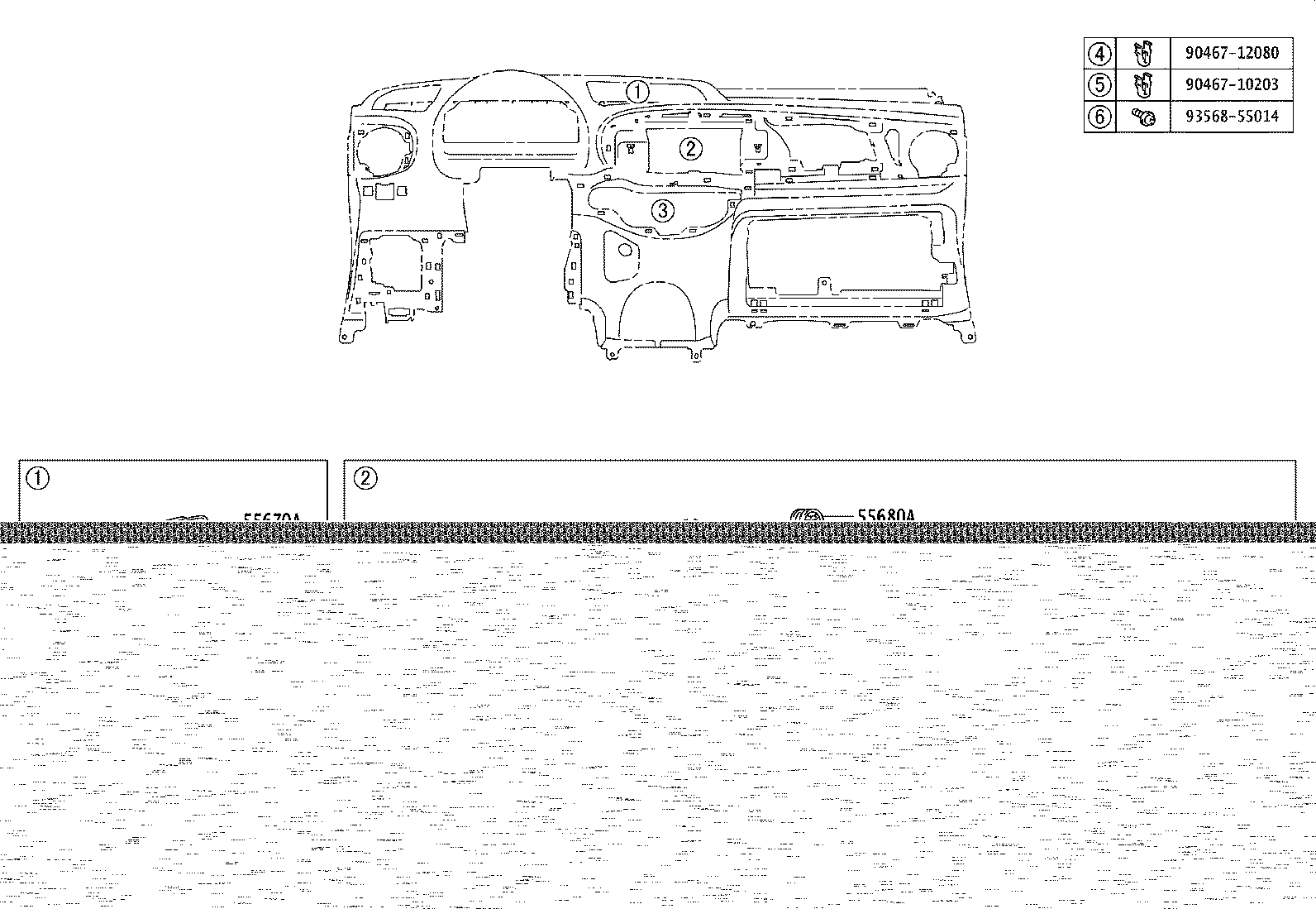 55405-52B40 PANEL SUB-ASSY, INSTRUMENT CLUSTER FINISH, CENTER product image