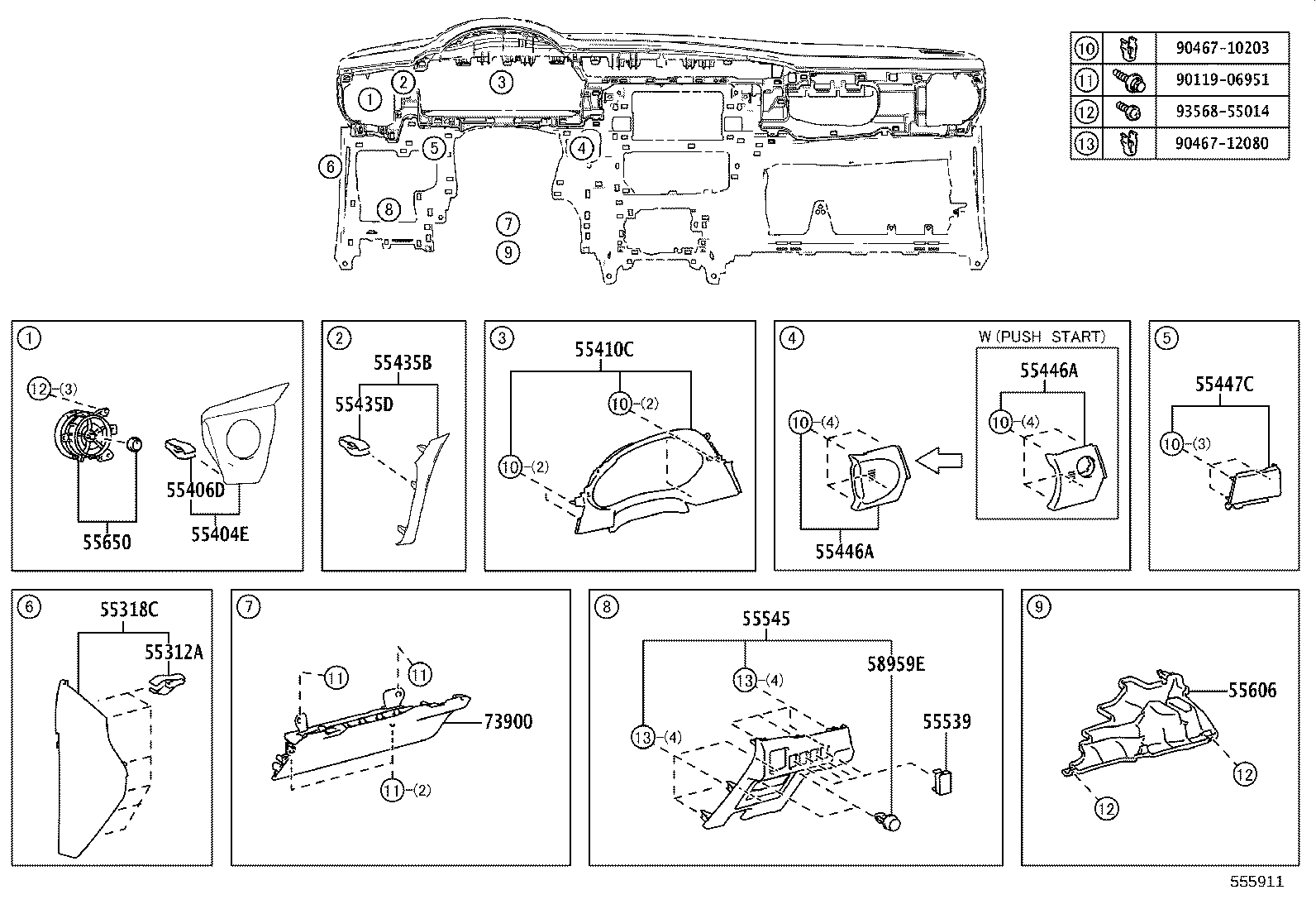 55405-02D00 PANEL SUB-ASSY, INSTRUMENT CLUSTER FINISH, CENTER product image