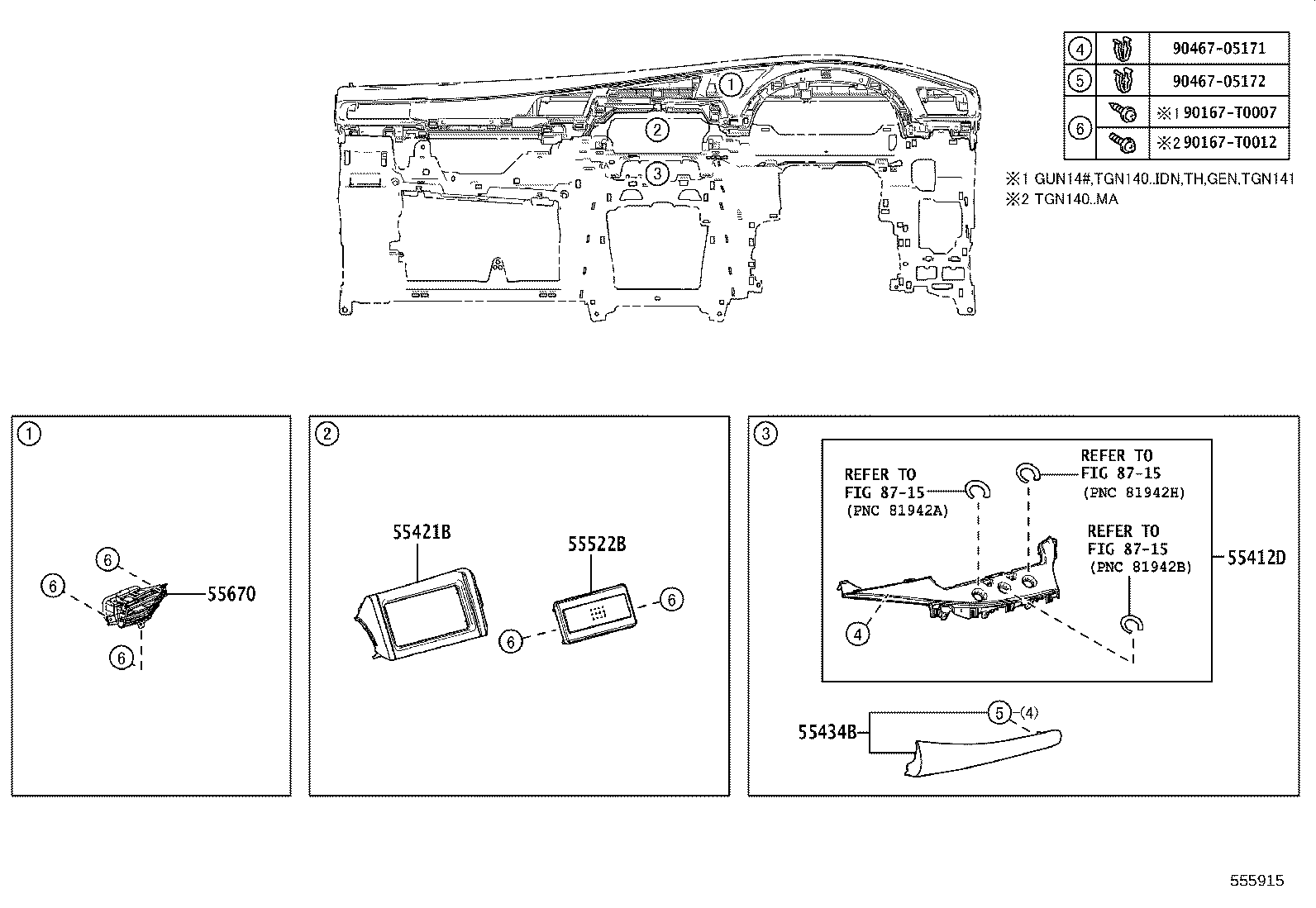 55302-KK080-C0 PANEL SUB-ASSY, INSTRUMENT, UPPER product image