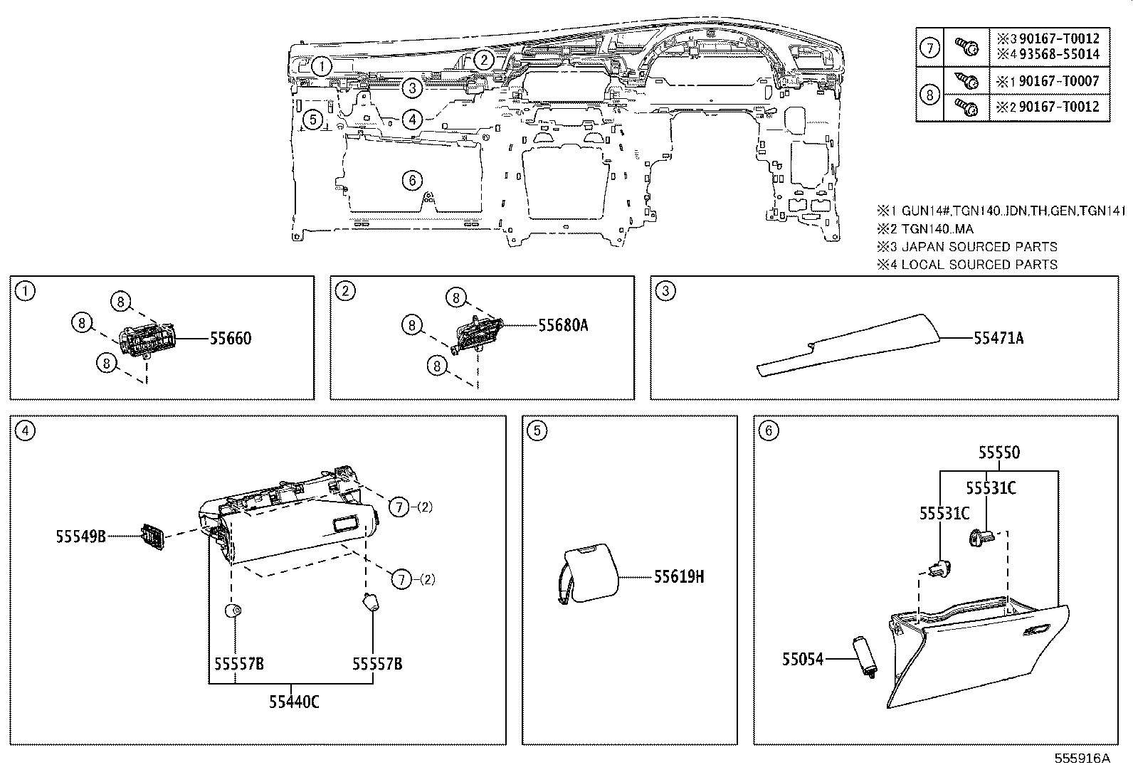 55302-KK080-C0 PANEL SUB-ASSY, INSTRUMENT, UPPER product image
