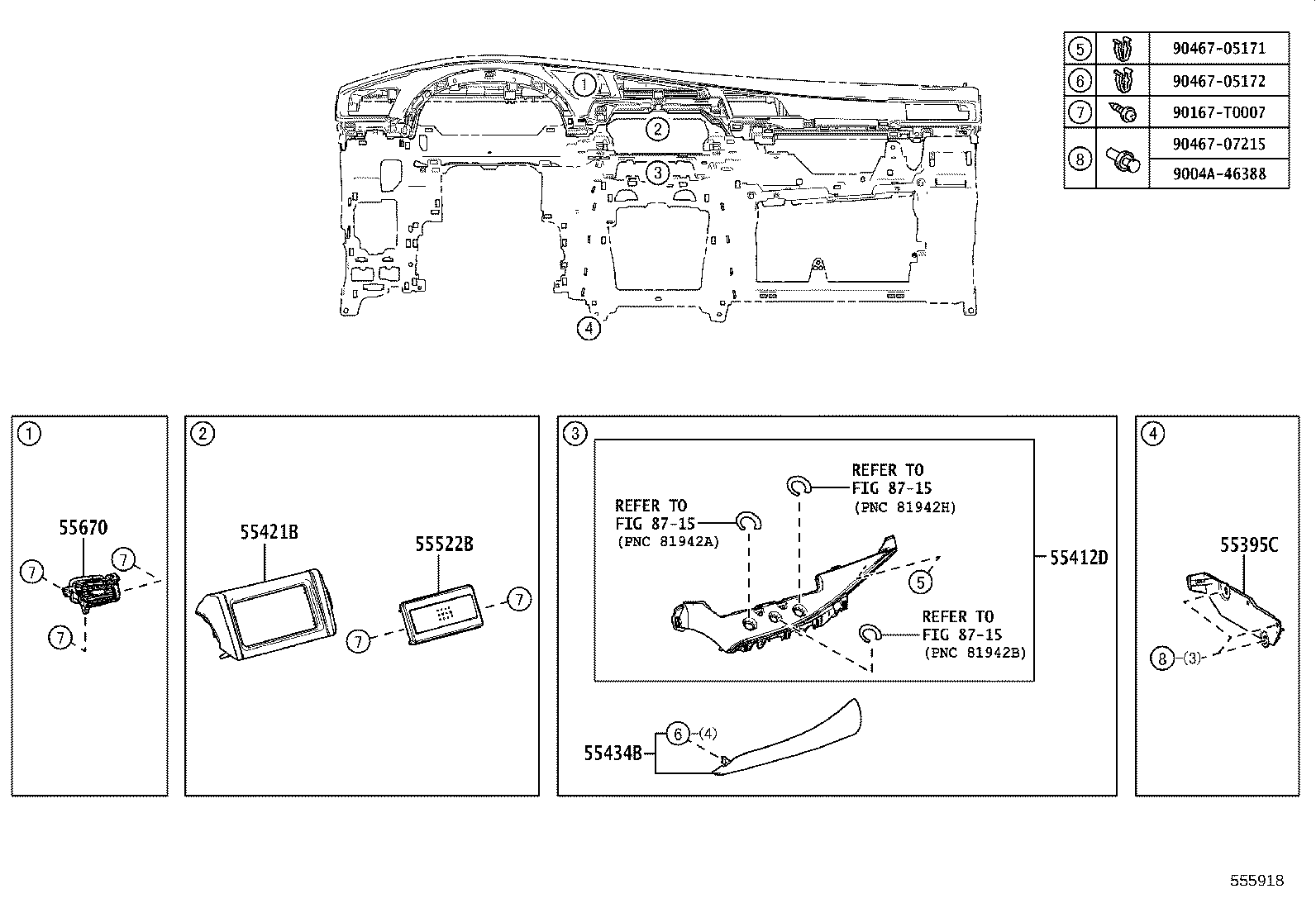 55302-KK080-C0 PANEL SUB-ASSY, INSTRUMENT, UPPER product image
