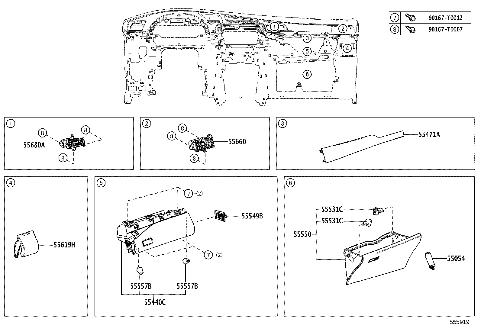 55302-KK080-C0 PANEL SUB-ASSY, INSTRUMENT, UPPER product image