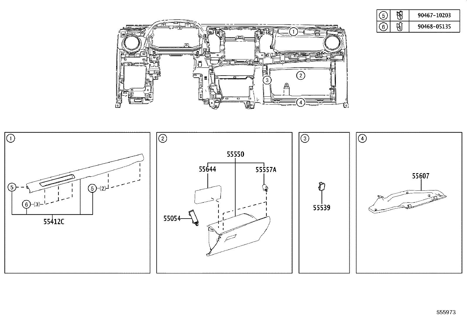 55302-42906-C0 PANEL SUB-ASSY, INSTRUMENT, UPPER product image