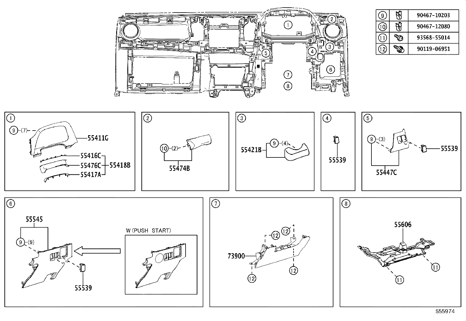 55302-42906-C0 PANEL SUB-ASSY, INSTRUMENT, UPPER product image