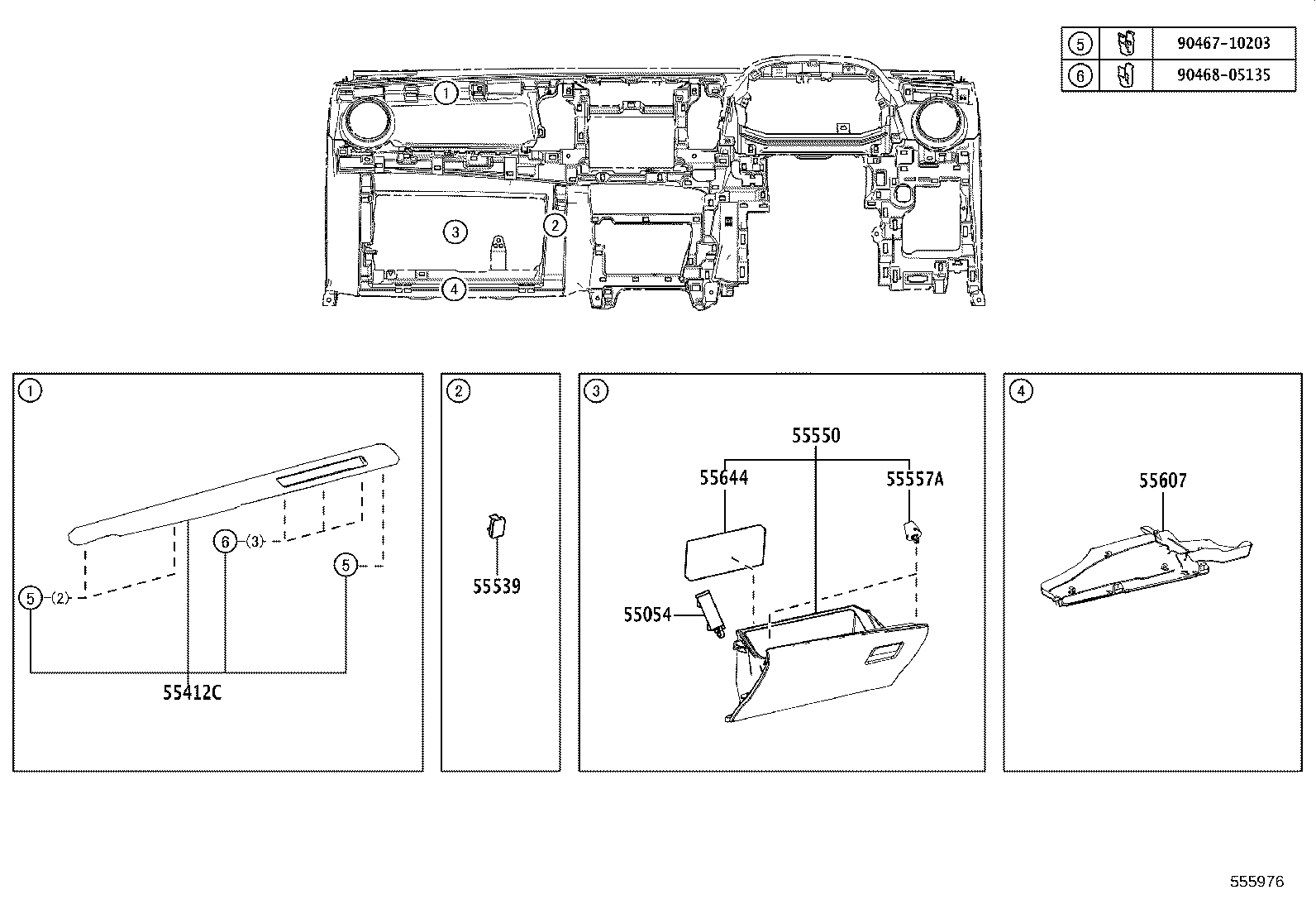 55302-42906-C0 PANEL SUB-ASSY, INSTRUMENT, UPPER product image