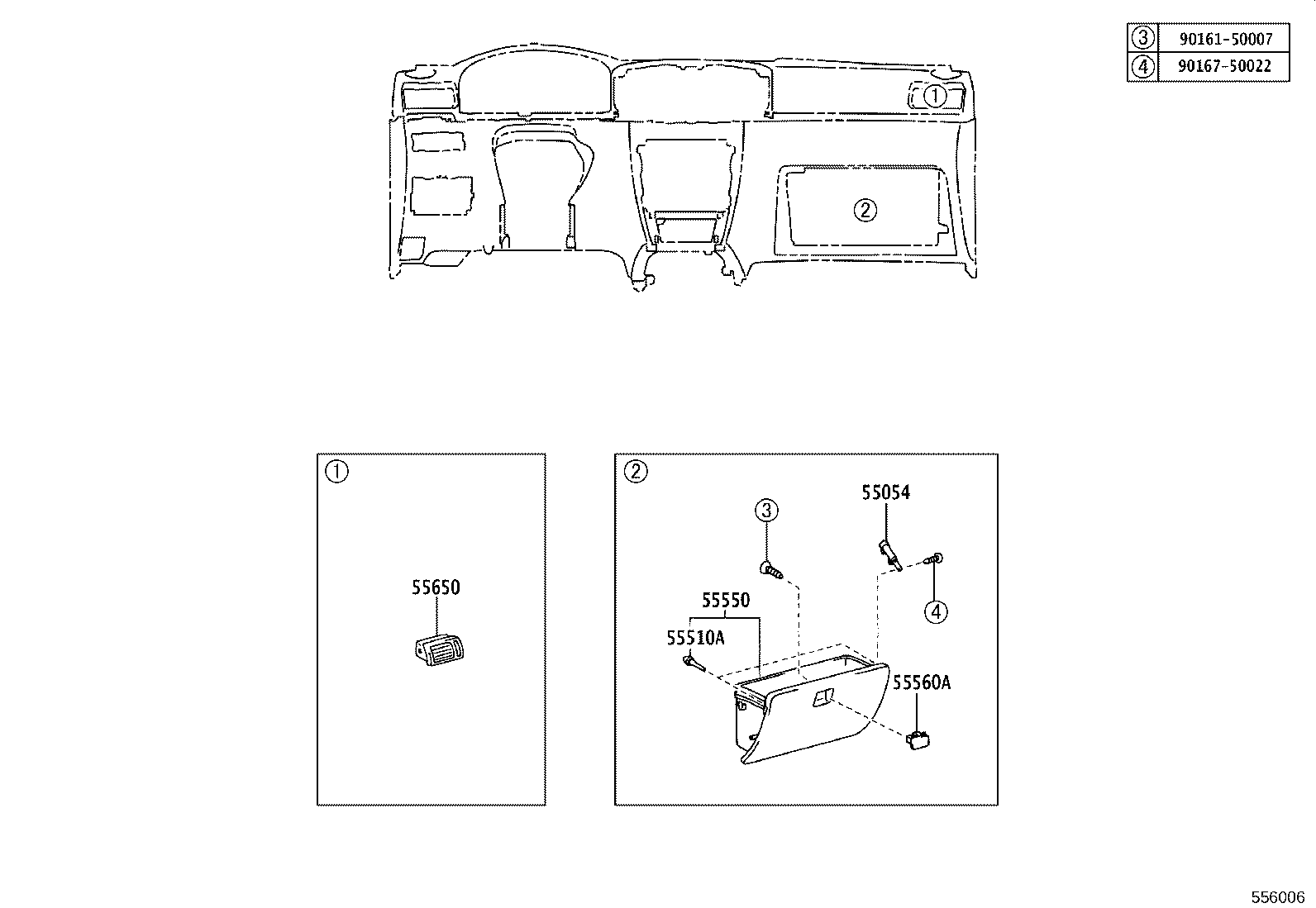 55306-02150 BRACE SUB-ASSY, INSTRUMENT PANEL TO COWL product image