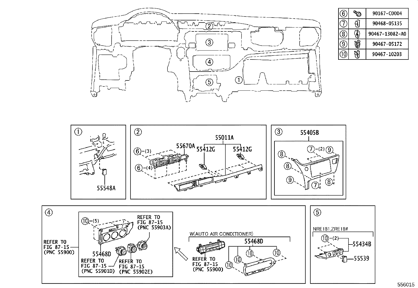 55405-YY010-C0 PANEL SUB-ASSY, INSTRUMENT CLUSTER FINISH, CENTER product image