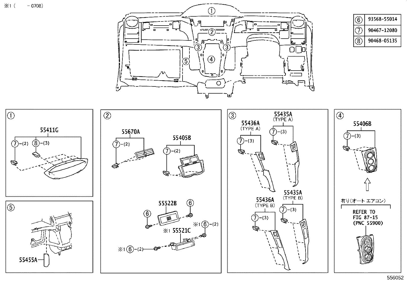 55302-52030-E0 PANEL SUB-ASSY, INSTRUMENT, UPPER product image