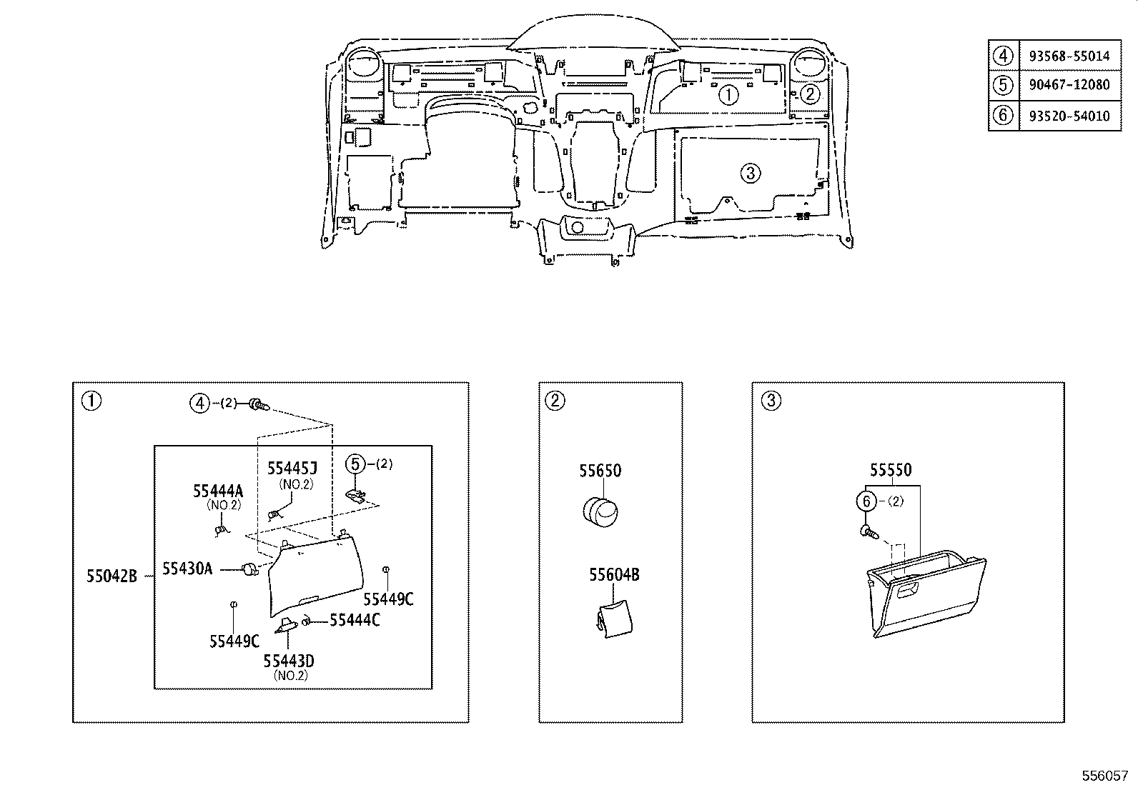 55302-52170-B0 PANEL SUB-ASSY, INSTRUMENT, UPPER product image