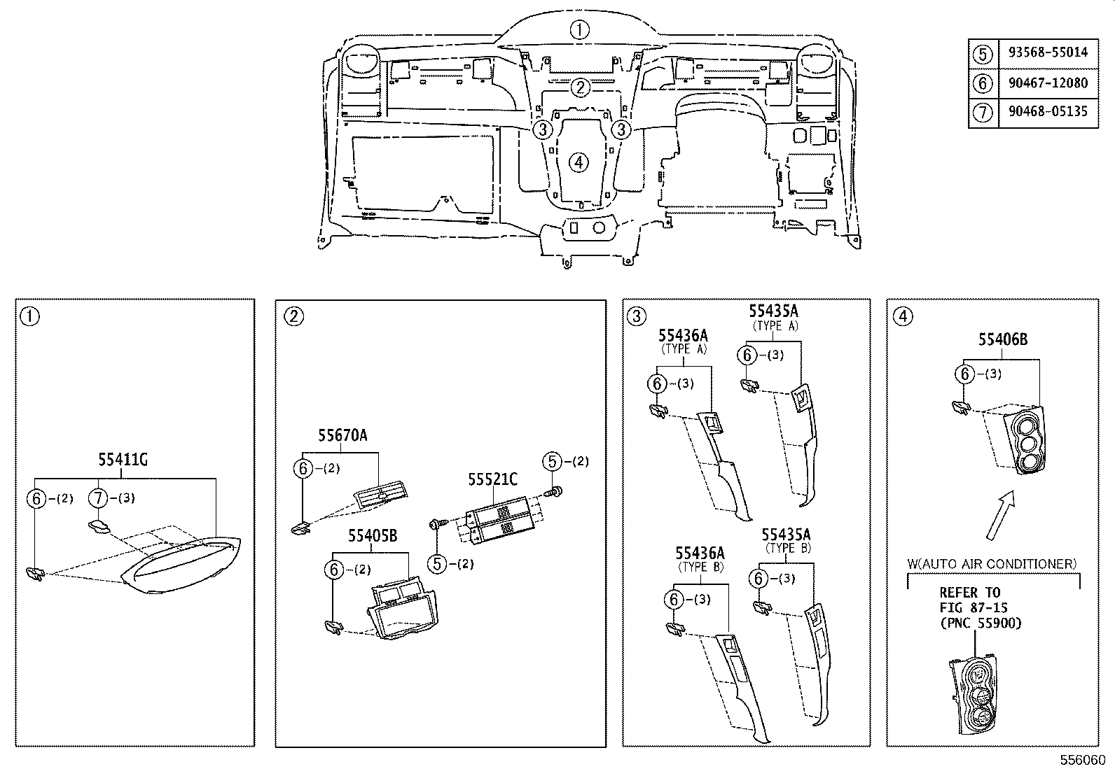 55302-52030-B0 PANEL SUB-ASSY, INSTRUMENT, UPPER product image