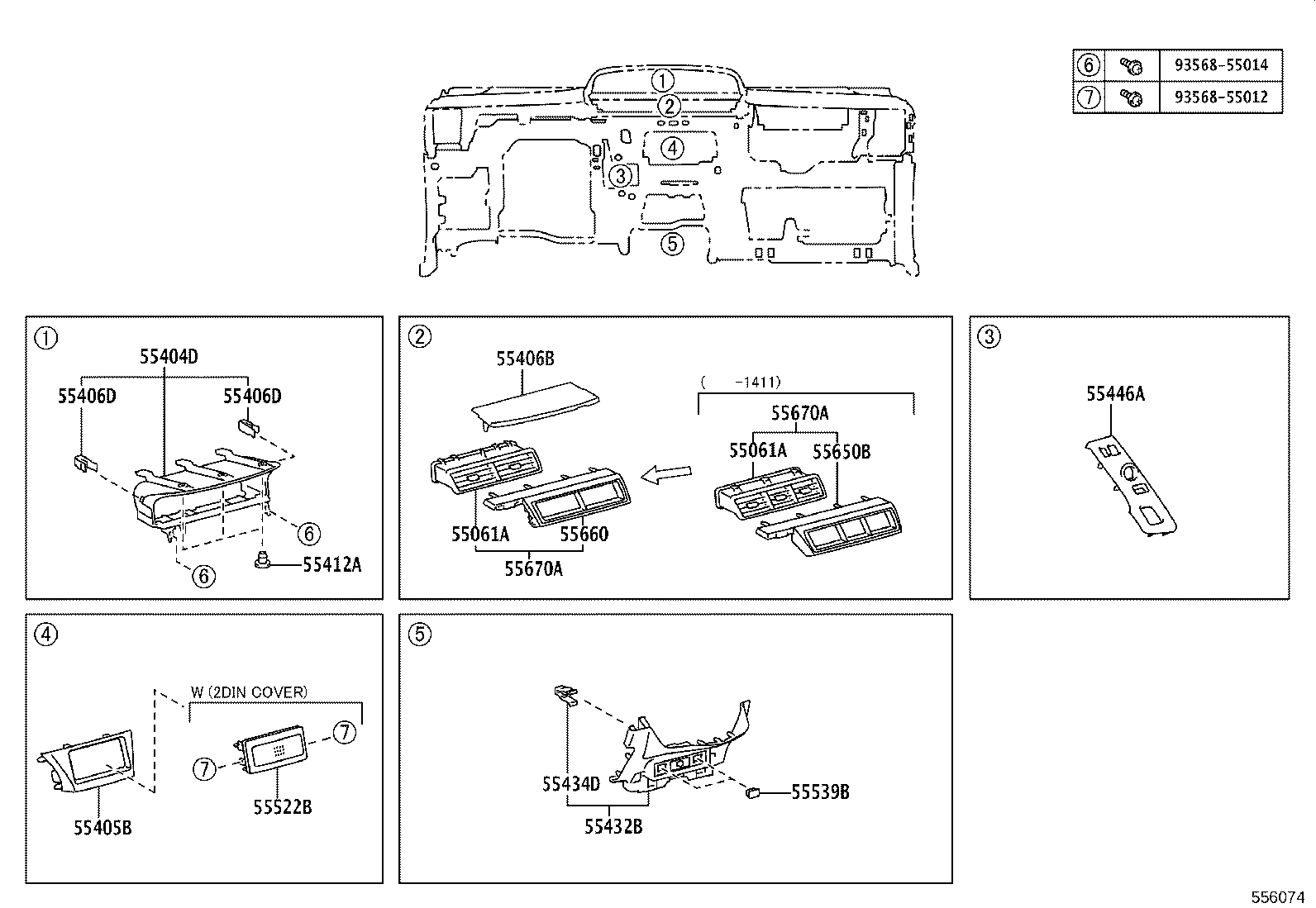 55302-47160-C0 PANEL SUB-ASSY, INSTRUMENT, UPPER product image