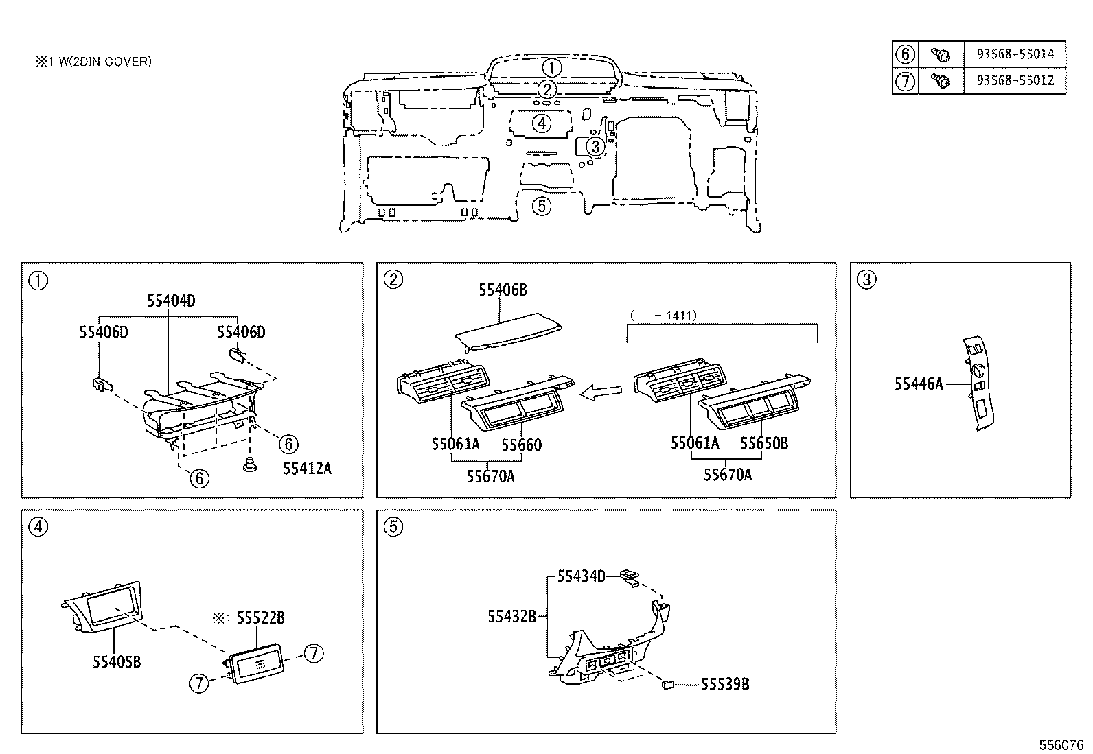 55302-47160-C0 PANEL SUB-ASSY, INSTRUMENT, UPPER product image