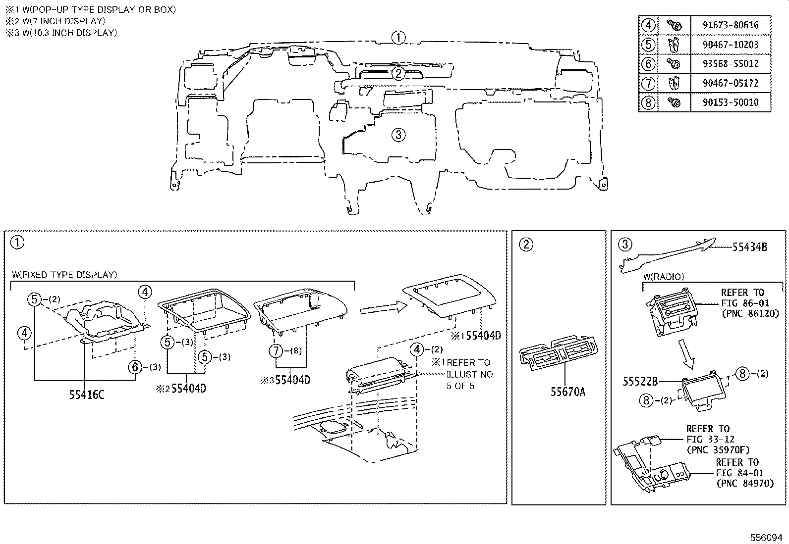 55302-76121-C0 PANEL SUB-ASSY, INSTRUMENT, UPPER product image