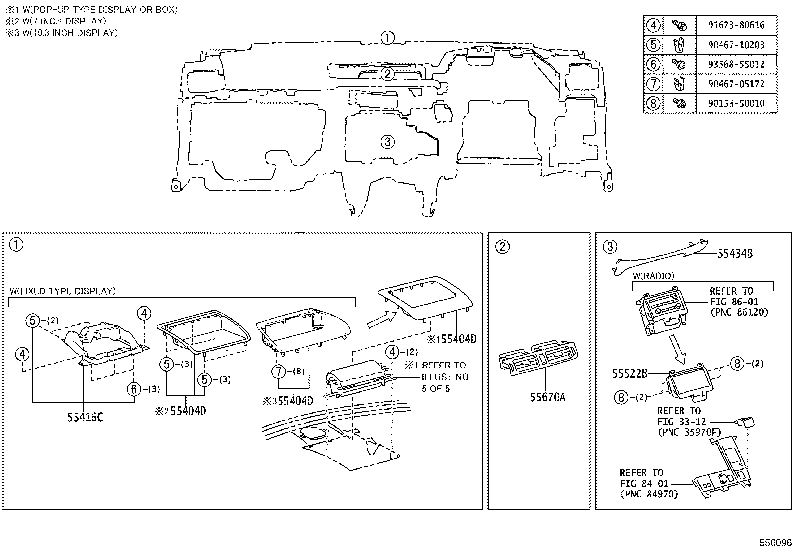 55302-76121-C0 PANEL SUB-ASSY, INSTRUMENT, UPPER product image
