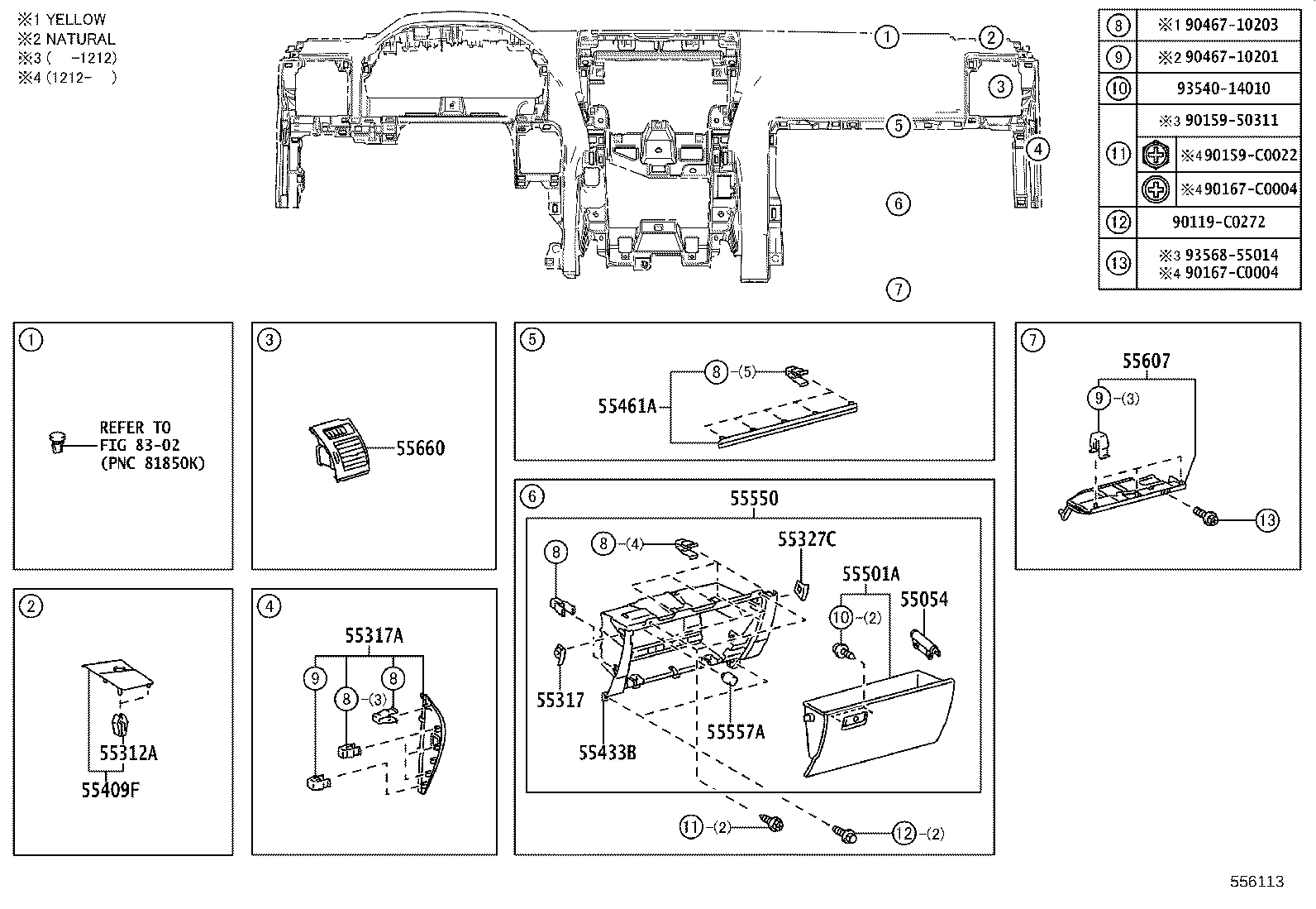 55405-0G010 PANEL SUB-ASSY, INSTRUMENT CLUSTER FINISH, CENTER product image