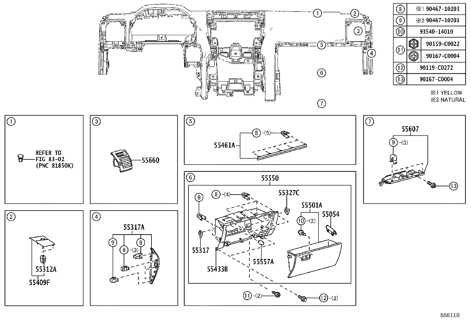 55405-0G010 PANEL SUB-ASSY, INSTRUMENT CLUSTER FINISH, CENTER product image