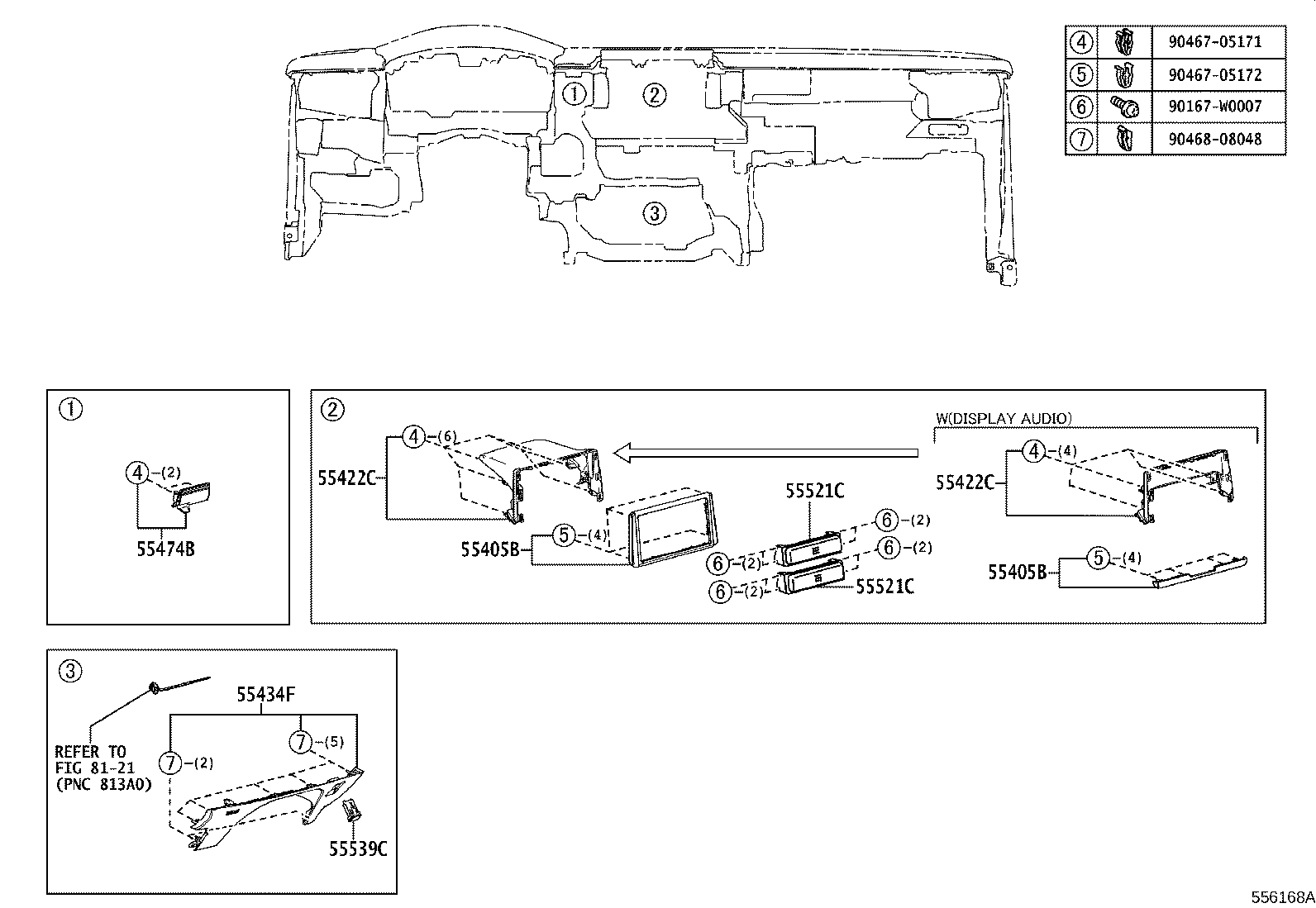 55405-02F40 PANEL SUB-ASSY, INSTRUMENT CLUSTER FINISH, CENTER product image