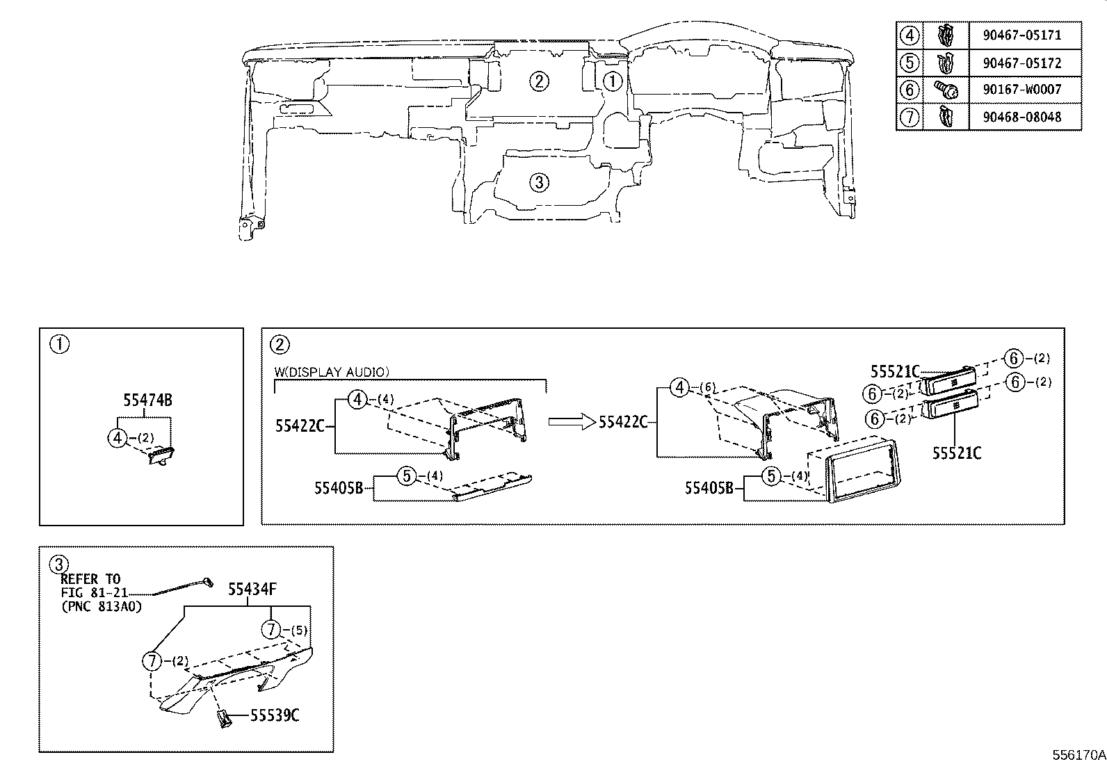 55405-02F40 PANEL SUB-ASSY, INSTRUMENT CLUSTER FINISH, CENTER product image