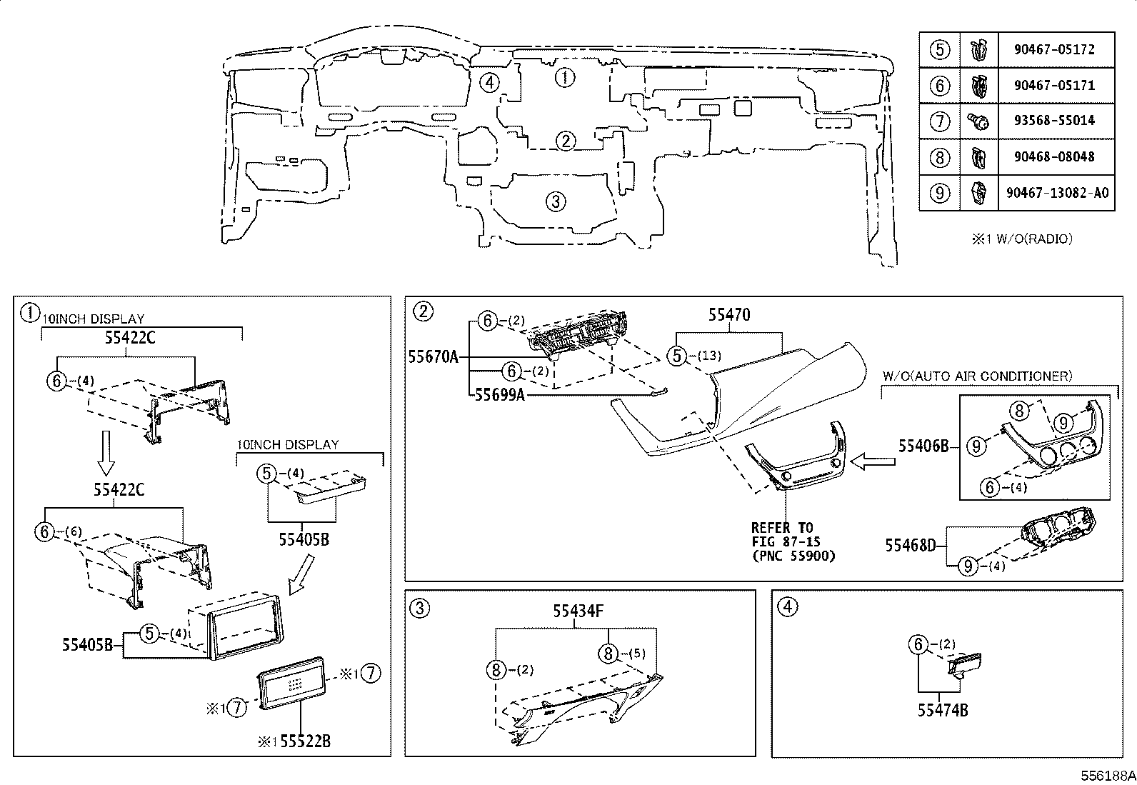 55349-02310 CUSHION, INSTRUMENT PANEL product image