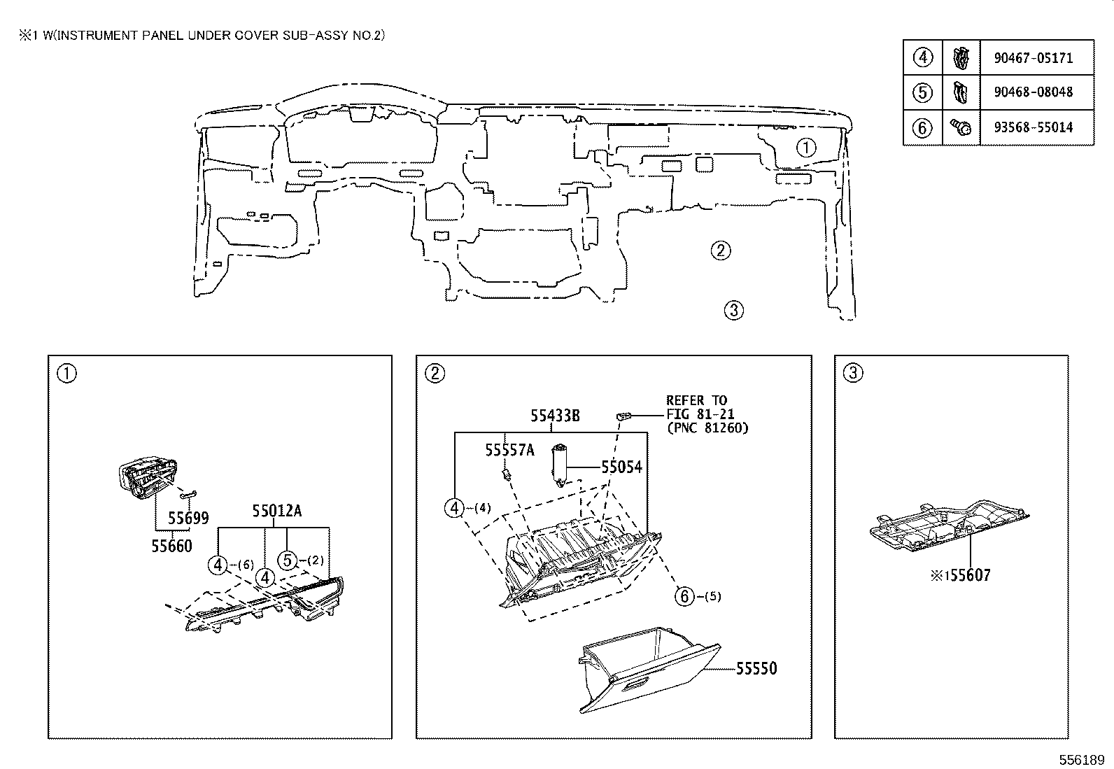 55349-02310 CUSHION, INSTRUMENT PANEL product image