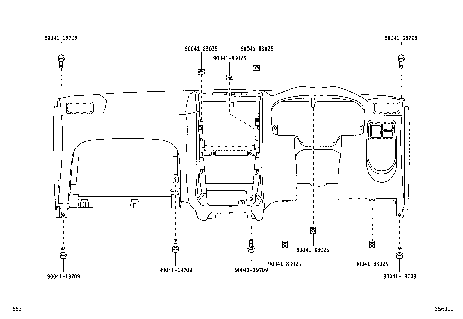 55412-BZ070 PANEL SUB-ASSY, INSTRUMENT CLUSTER FINISH, CENTER product image