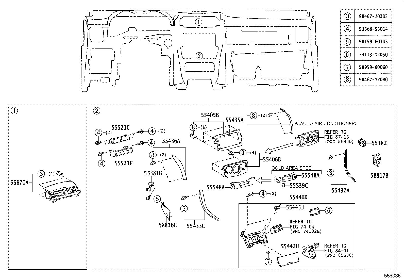 55302-02210-B0 PANEL SUB-ASSY, INSTRUMENT, UPPER product image