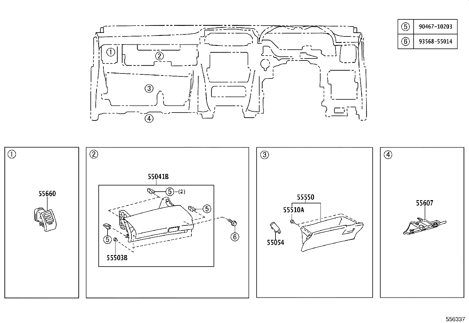 55302-02210-B0 PANEL SUB-ASSY, INSTRUMENT, UPPER product image
