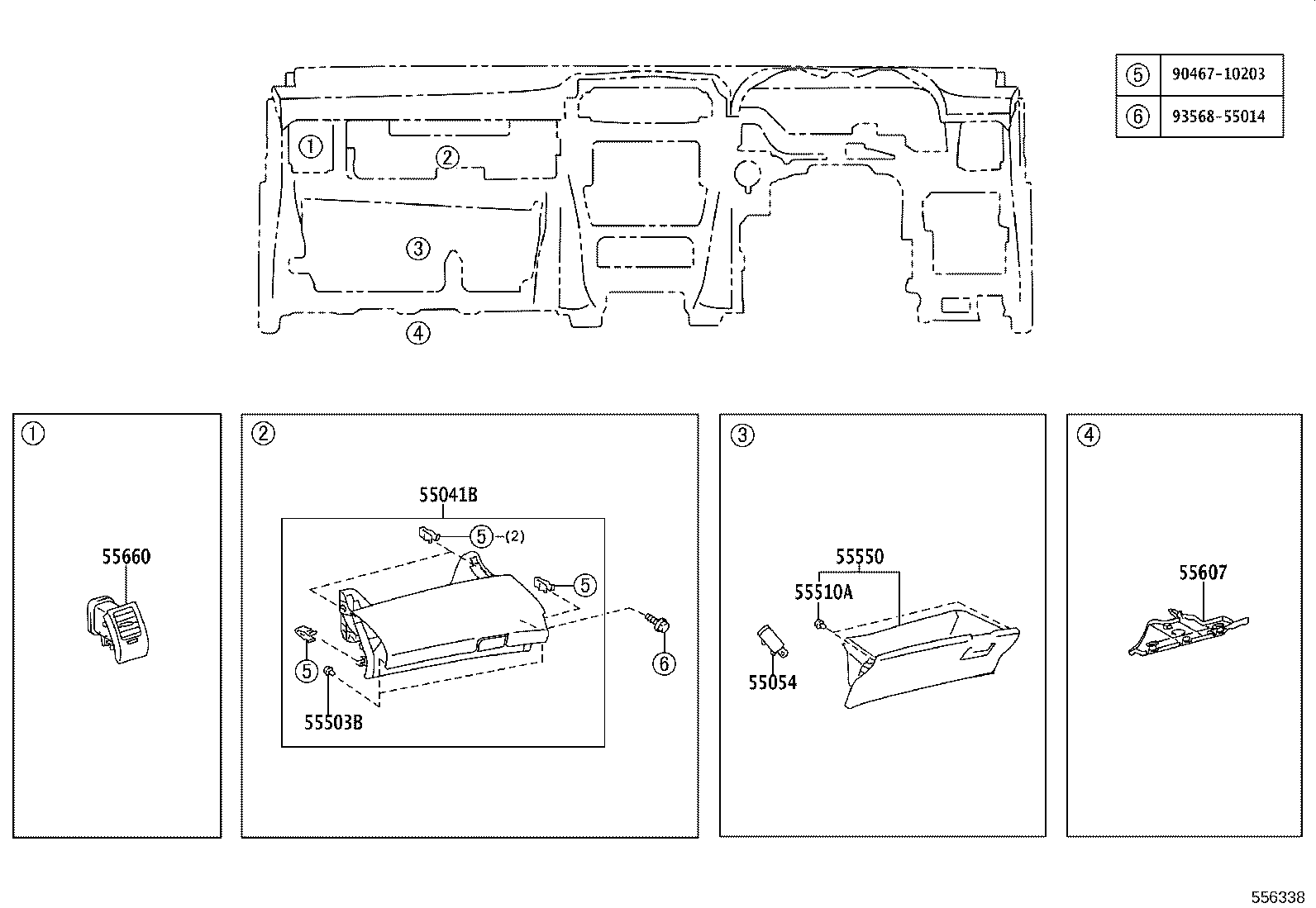 55302-02210-B0 PANEL SUB-ASSY, INSTRUMENT, UPPER product image