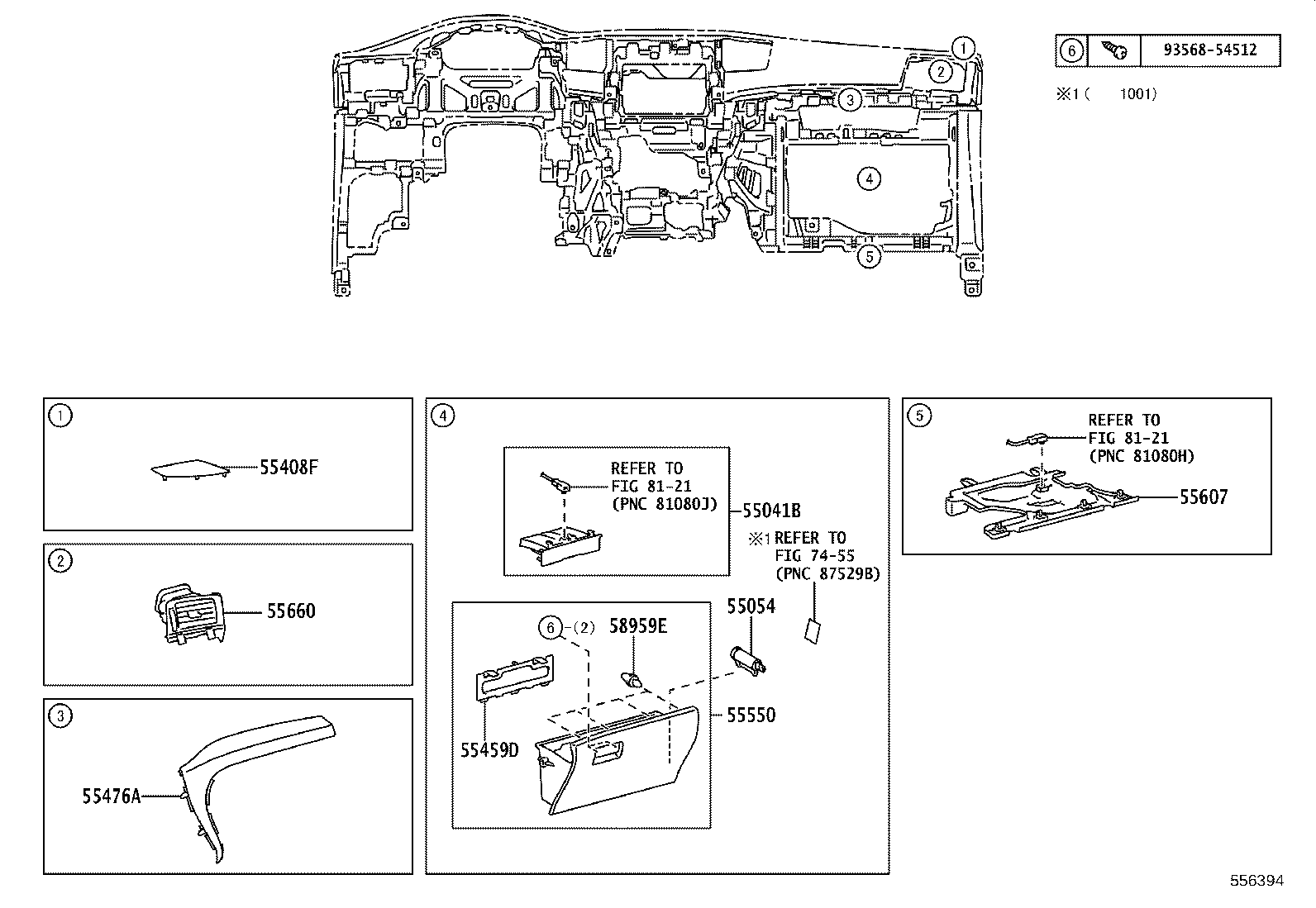 55302-58030-B0 PANEL SUB-ASSY, INSTRUMENT, UPPER product image