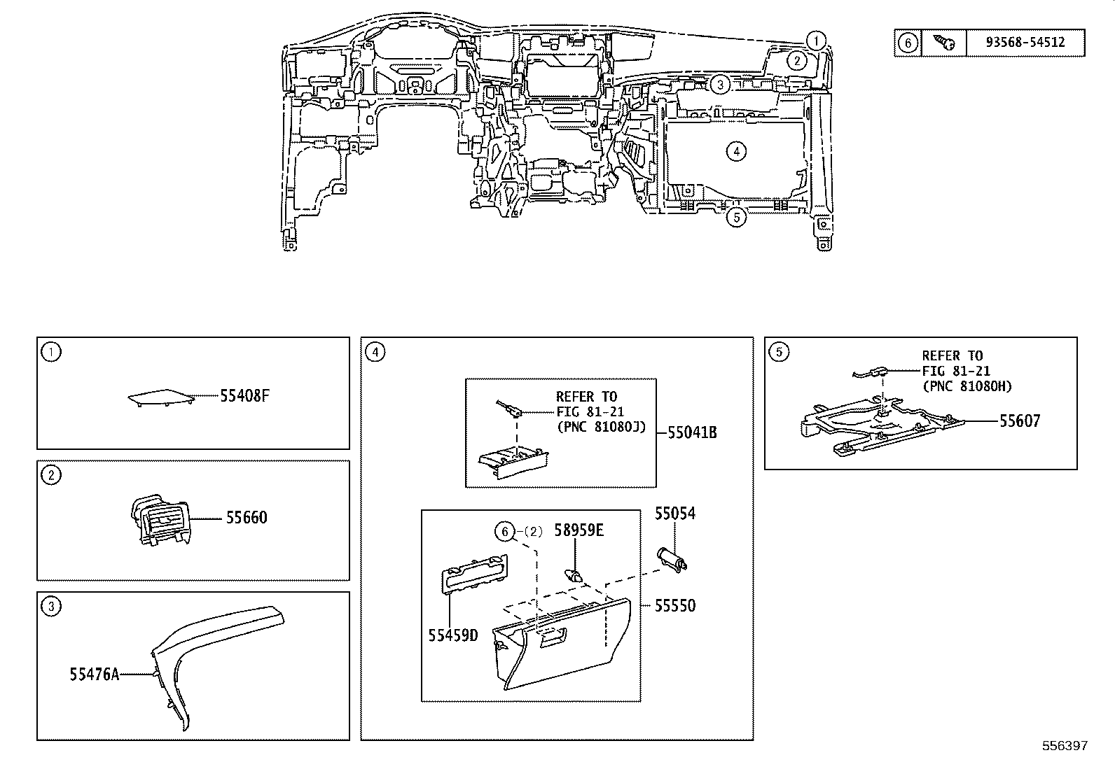 55302-58030-B0 PANEL SUB-ASSY, INSTRUMENT, UPPER product image