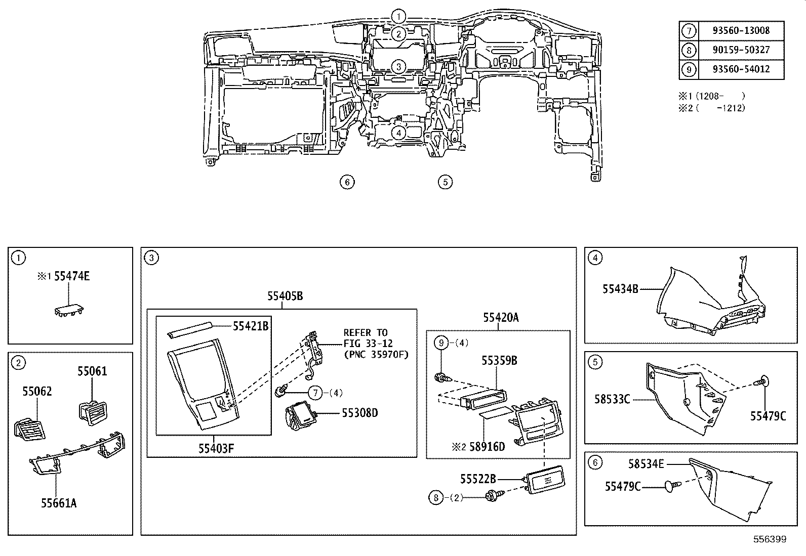 55302-58030-B0 PANEL SUB-ASSY, INSTRUMENT, UPPER product image