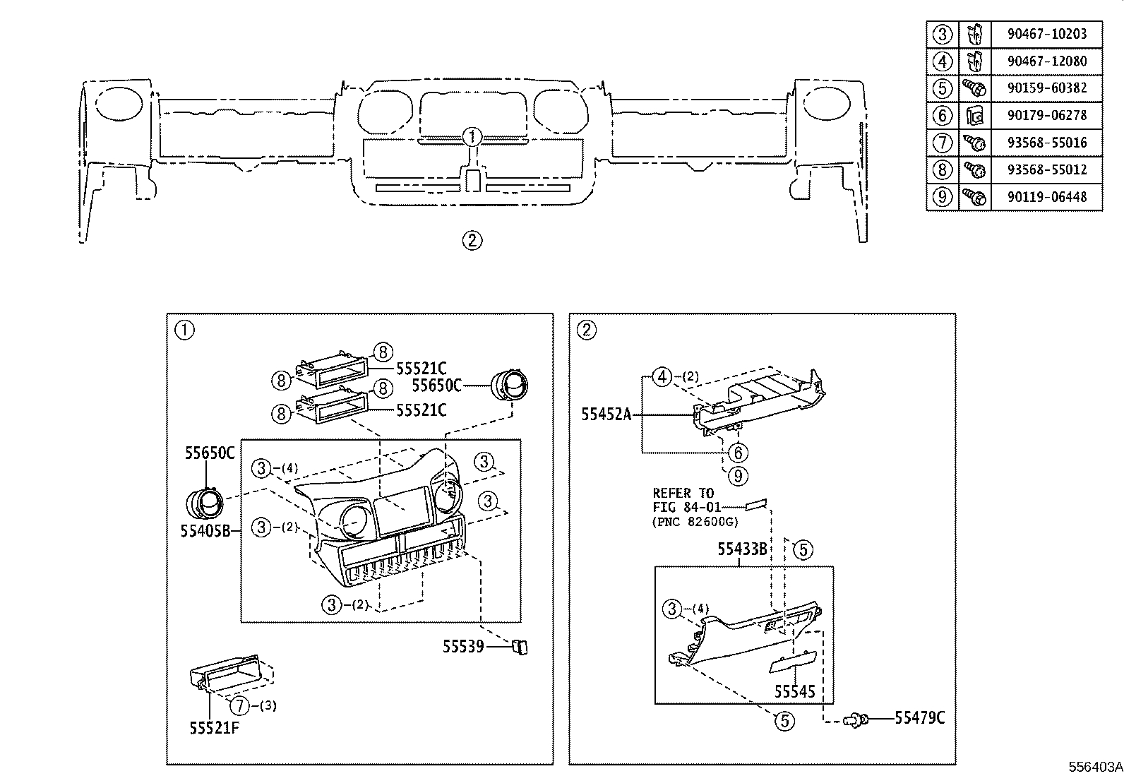 55405-37200-C0 PANEL SUB-ASSY, INSTRUMENT CLUSTER FINISH, CENTER product image